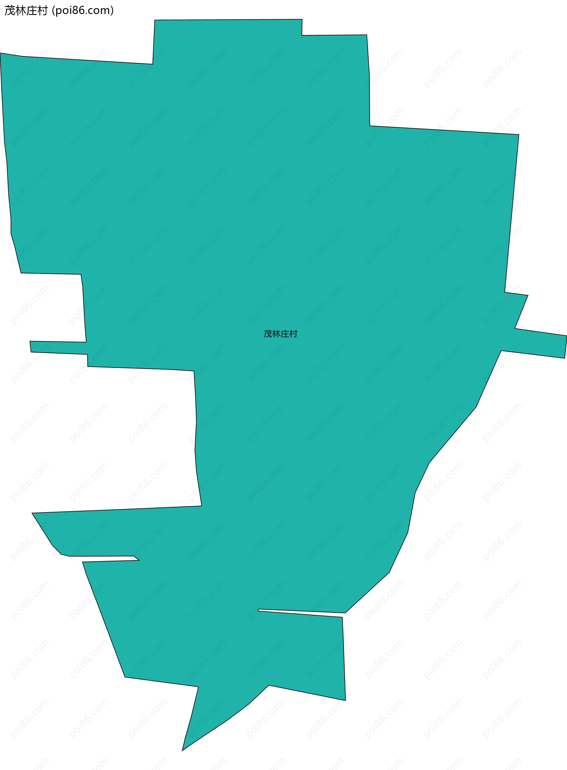 茂林庄村边界地图