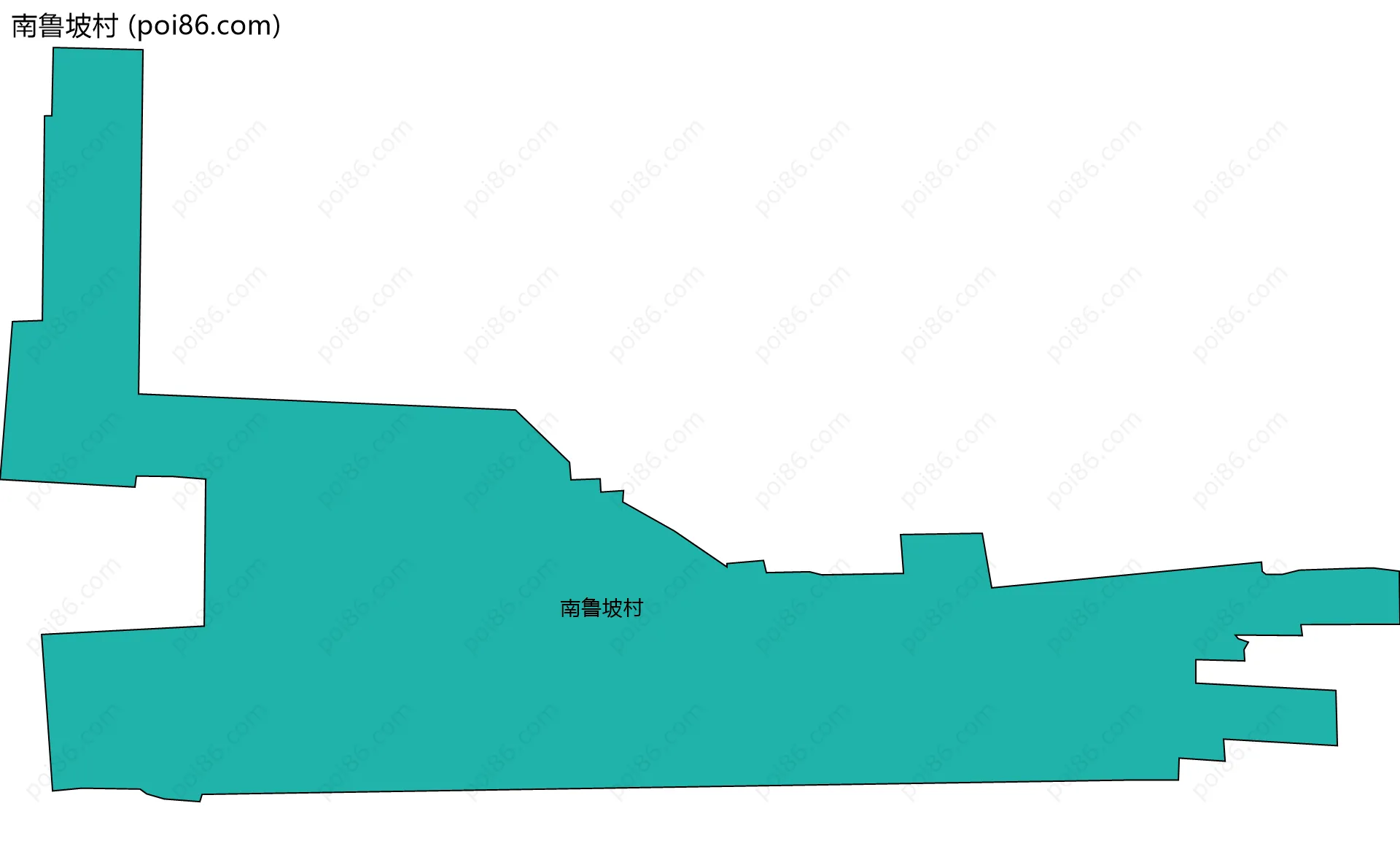 南鲁坡村边界地图