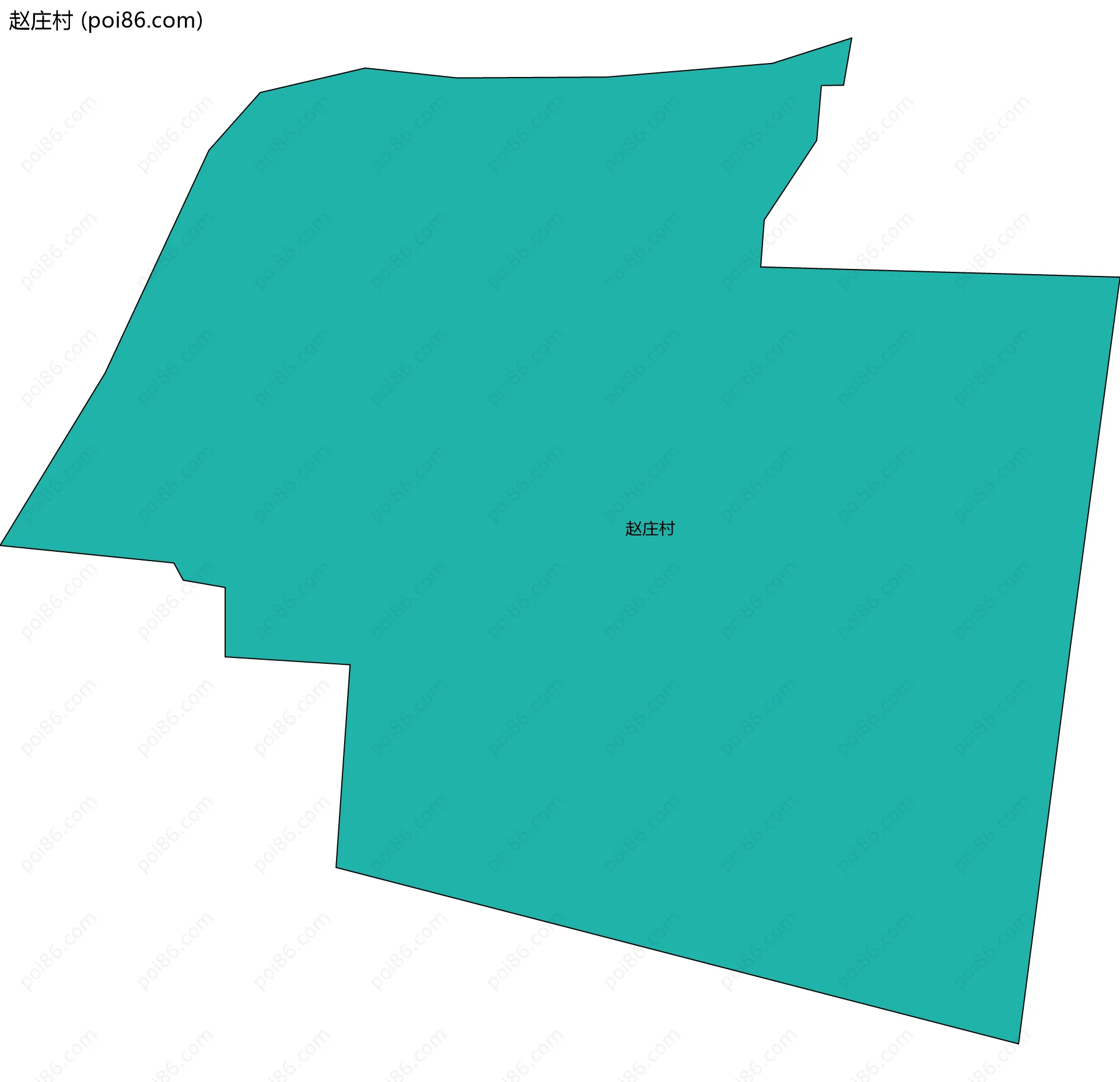 赵庄村边界地图