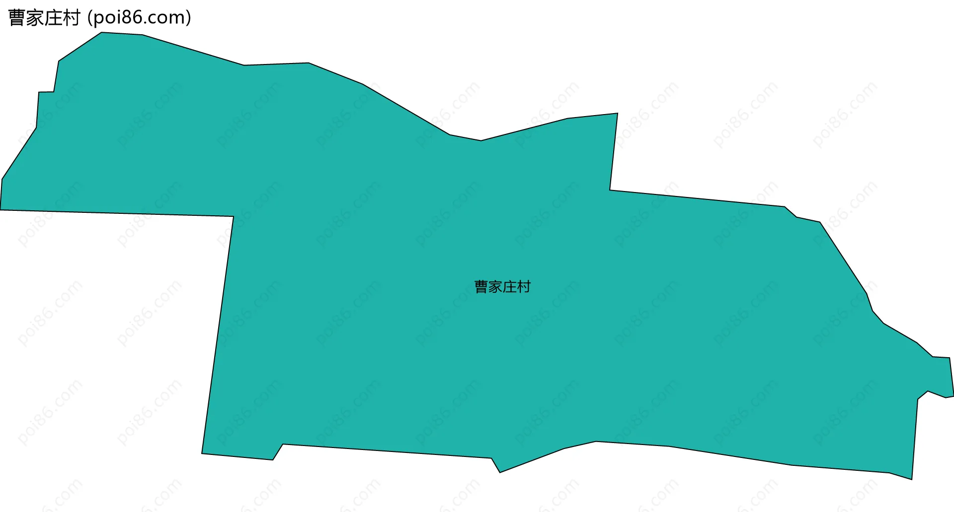 曹家庄村边界地图