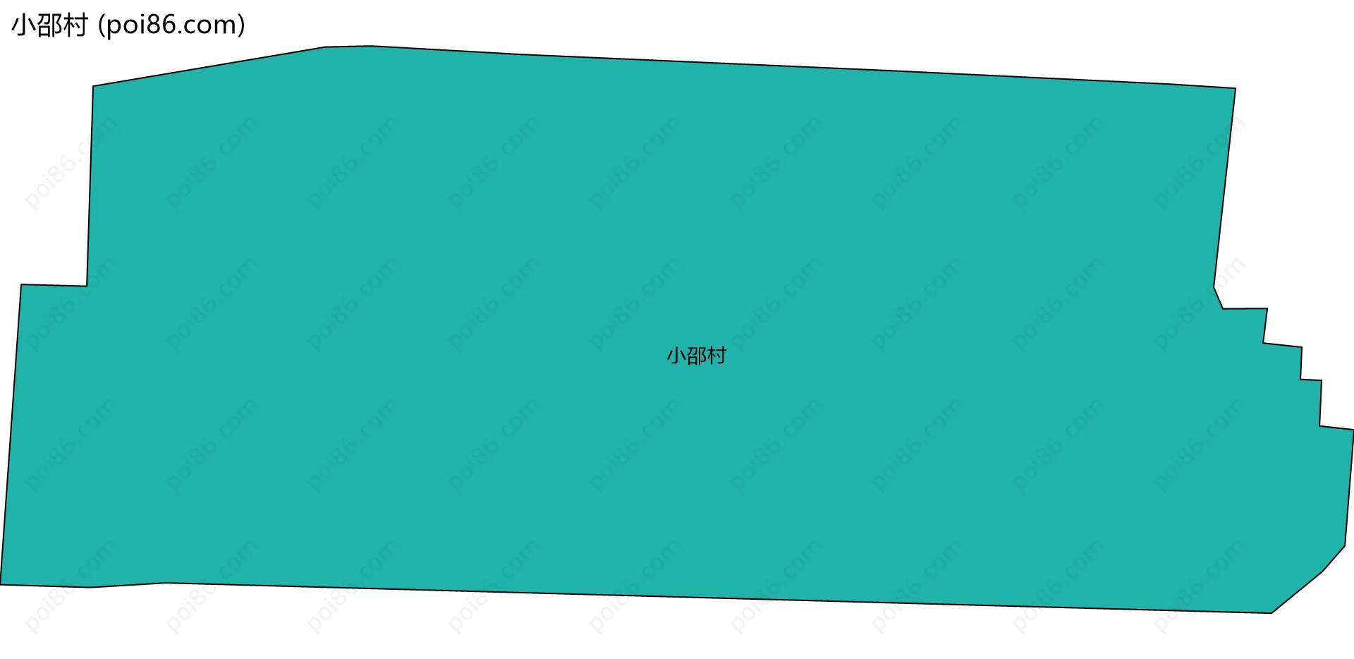 小邵村边界地图