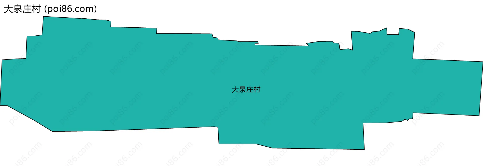 大泉庄村边界地图