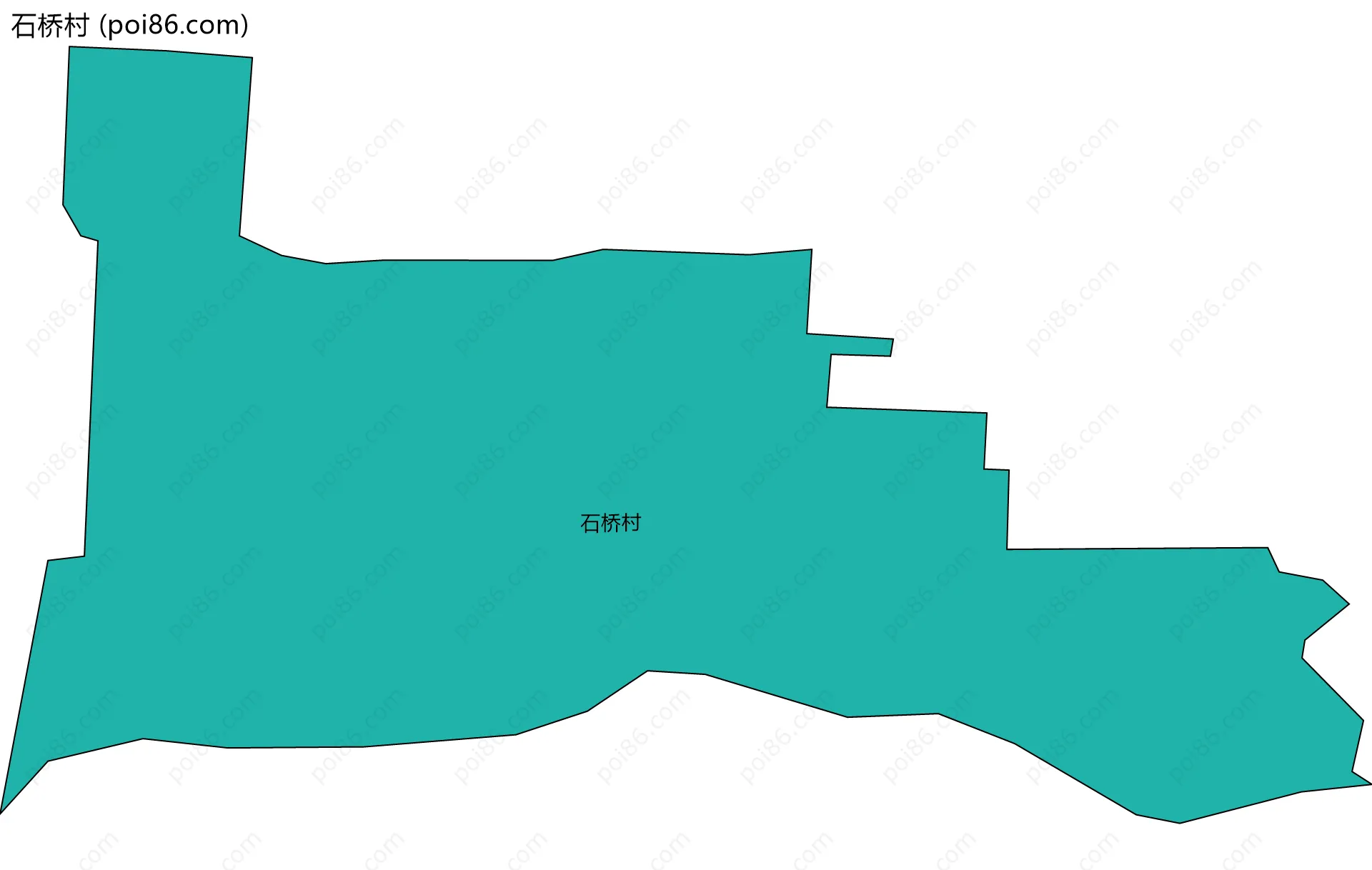 石桥村边界地图