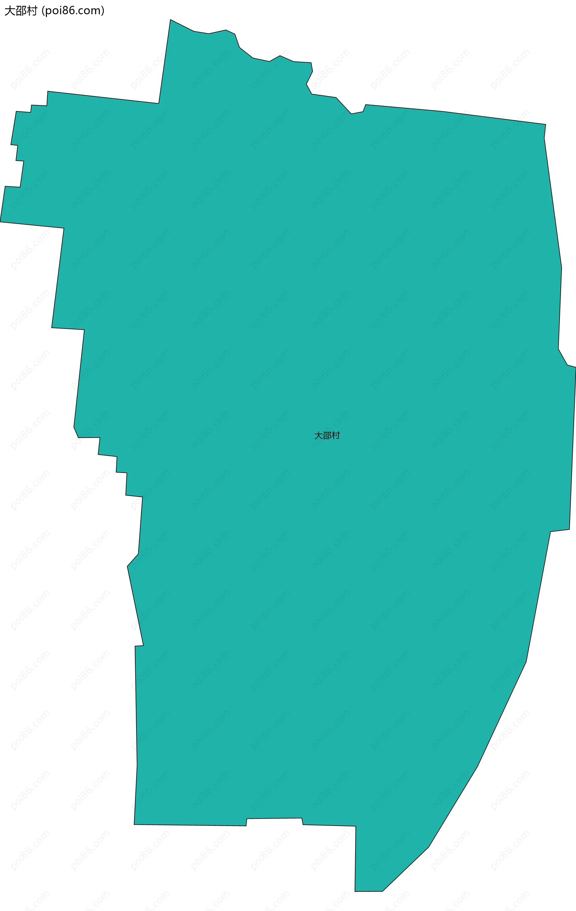 大邵村边界地图