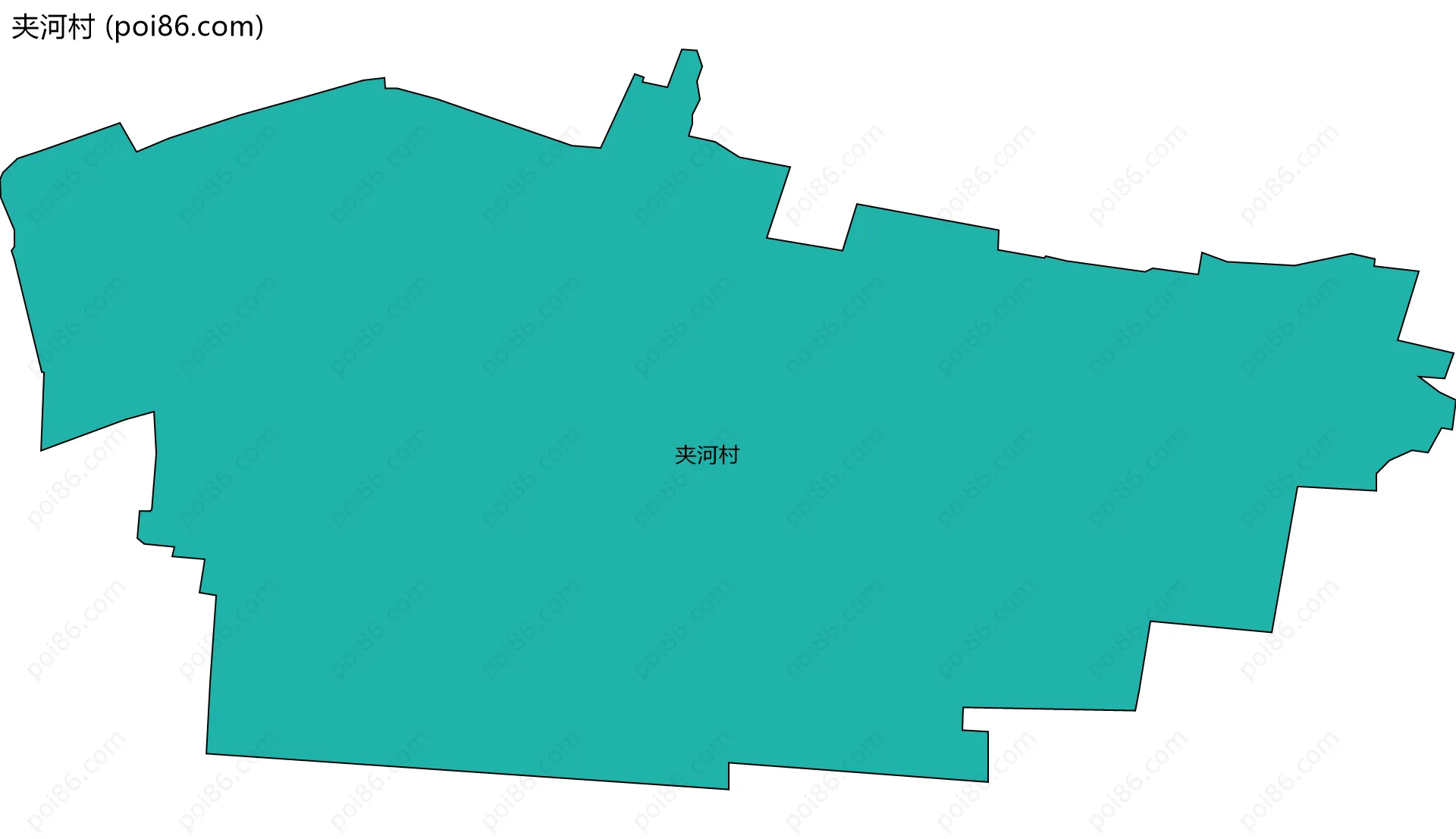 夹河村边界地图