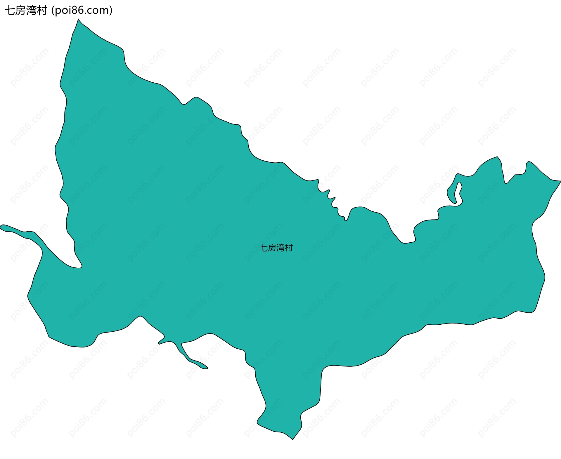 七房湾村边界地图
