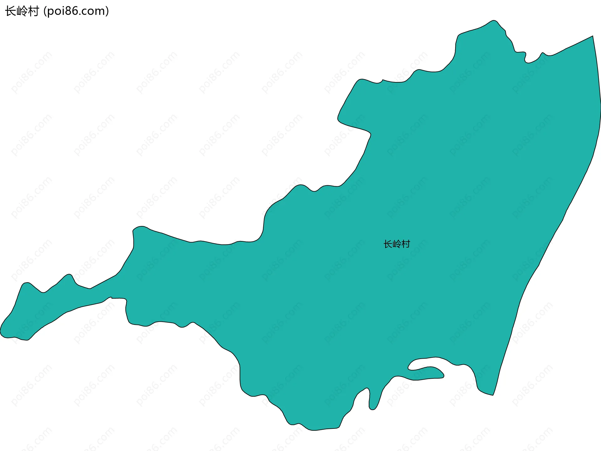 长岭村边界地图