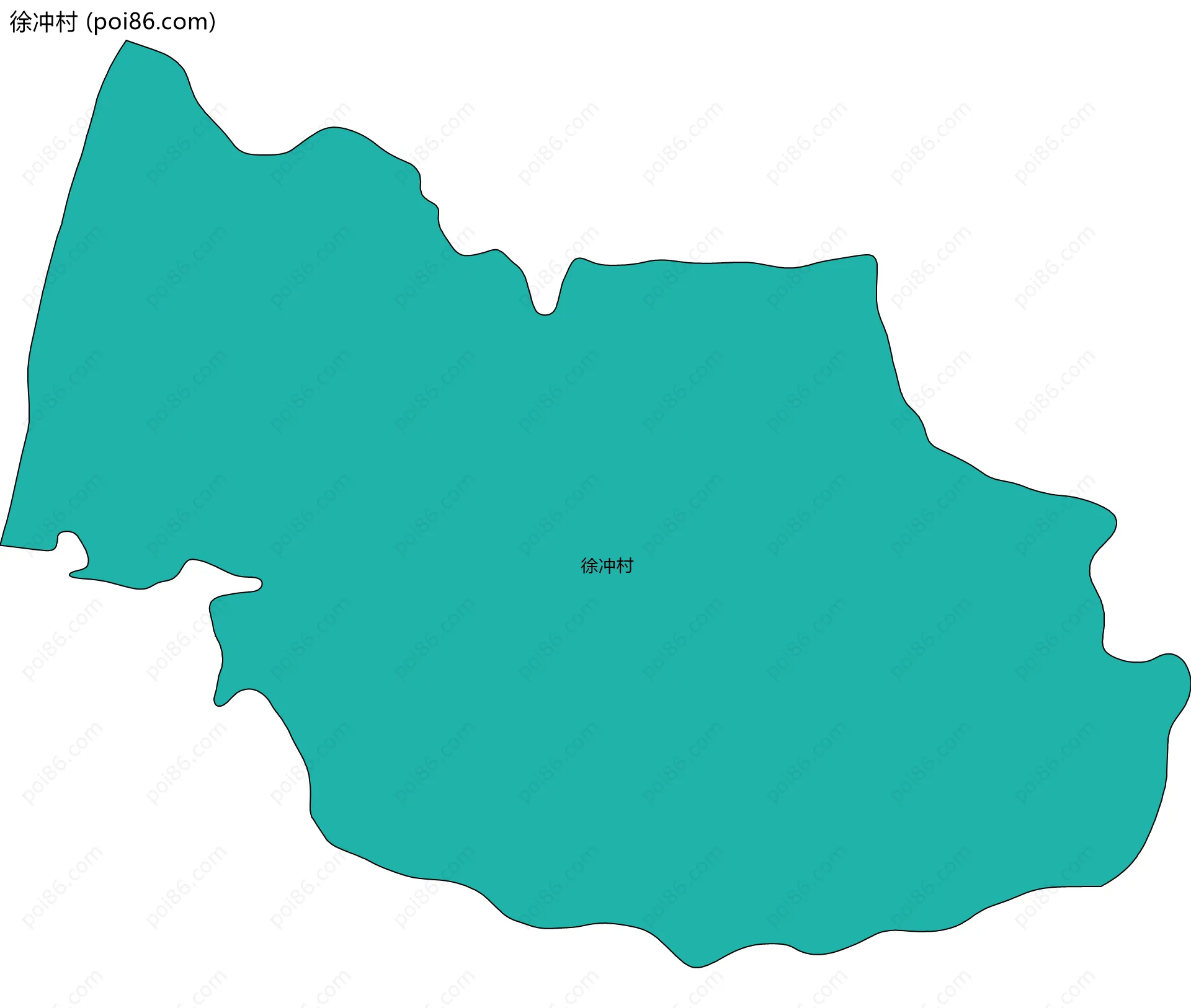 徐冲村边界地图