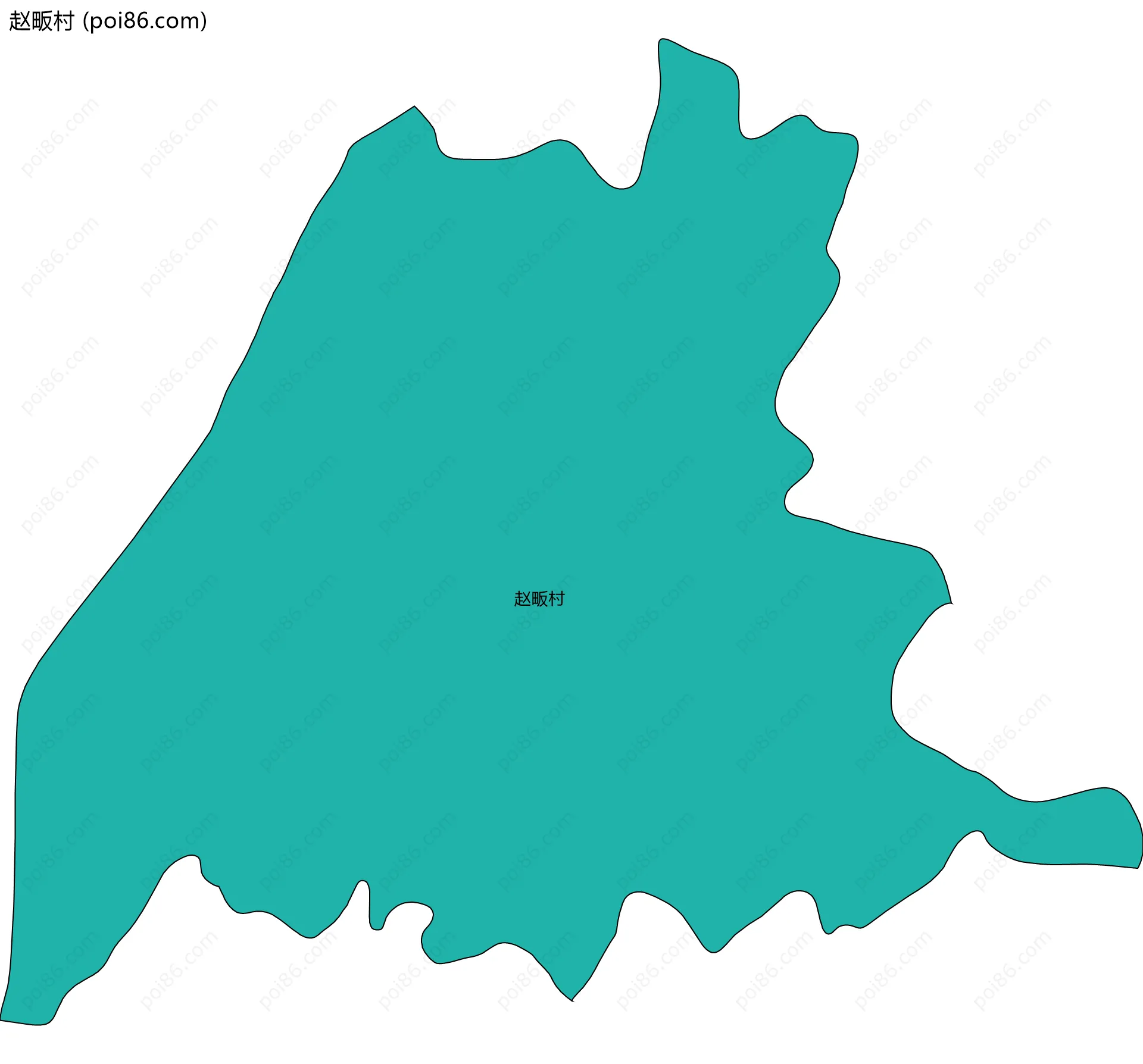 赵畈村边界地图