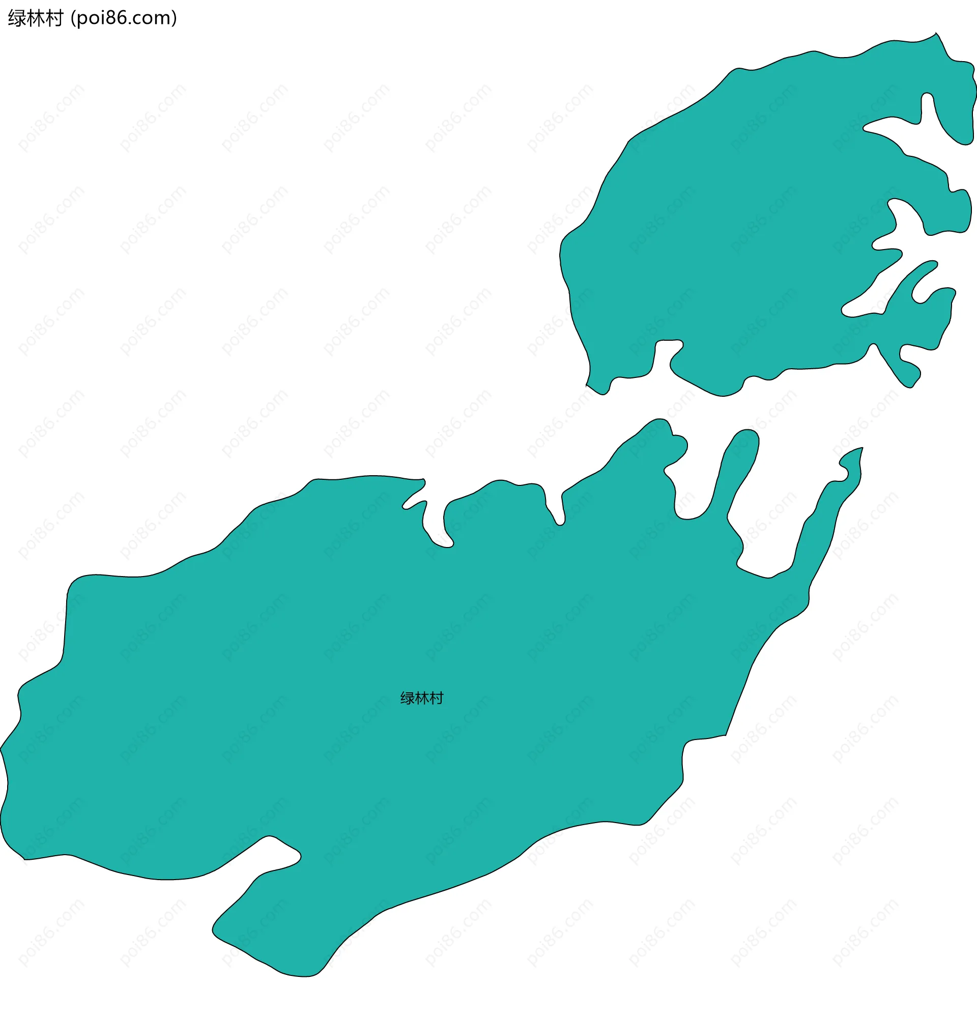 绿林村边界地图