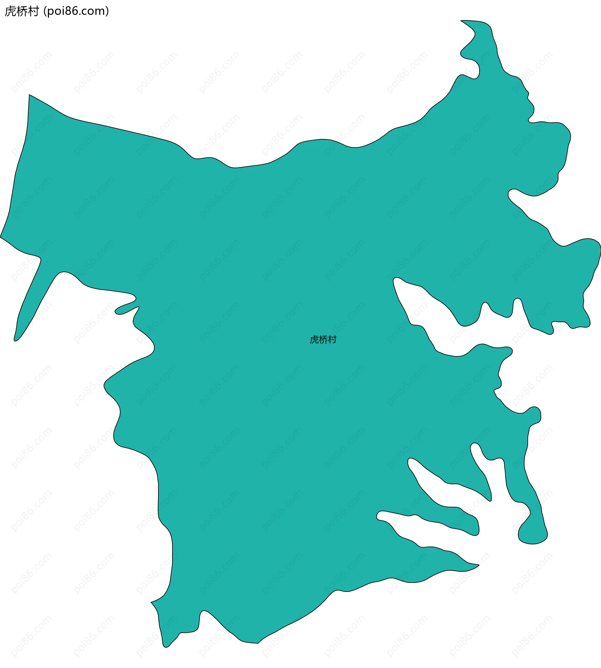 虎桥村边界地图