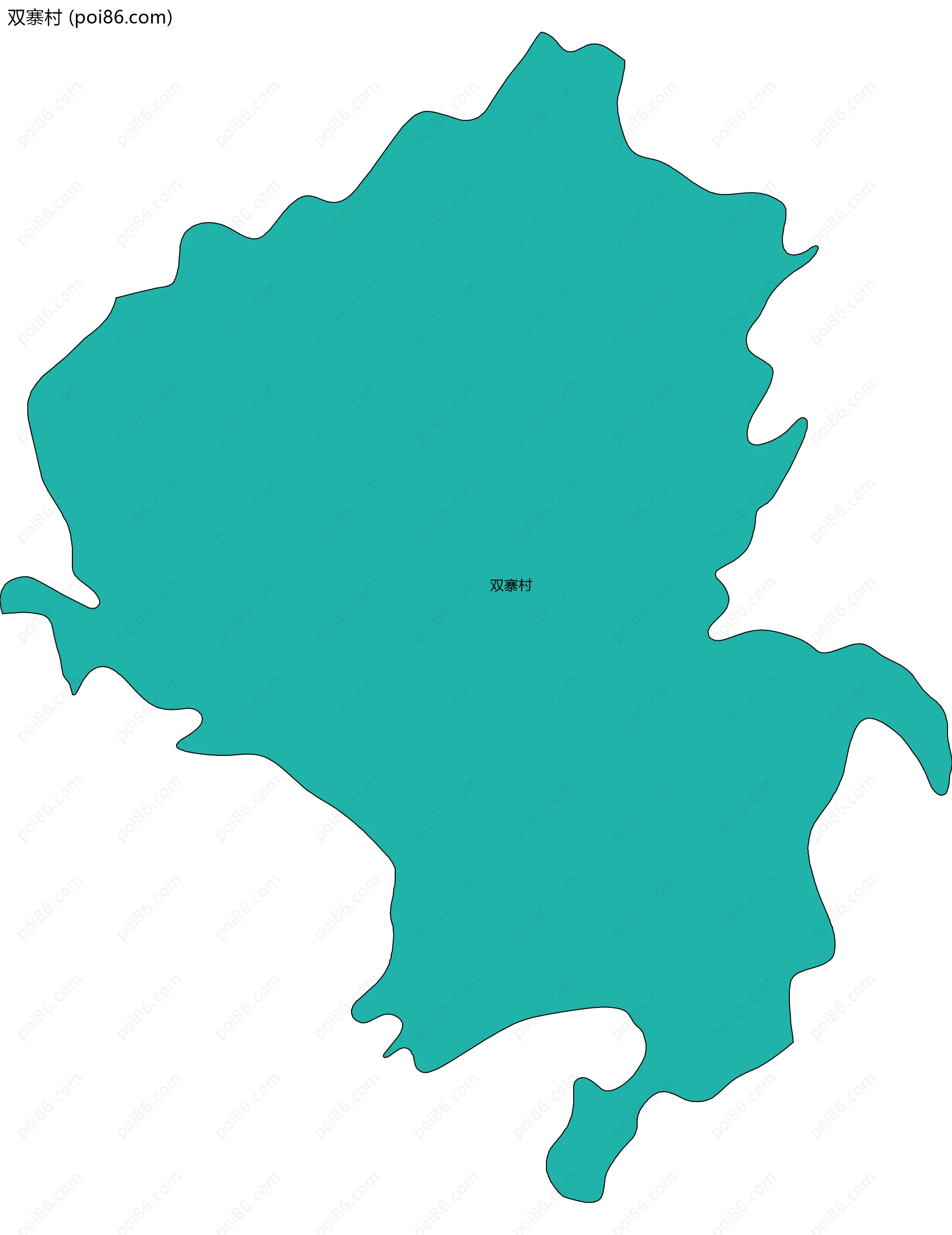 双寨村边界地图