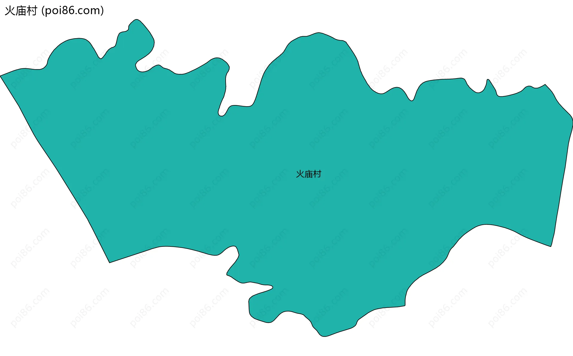 火庙村边界地图
