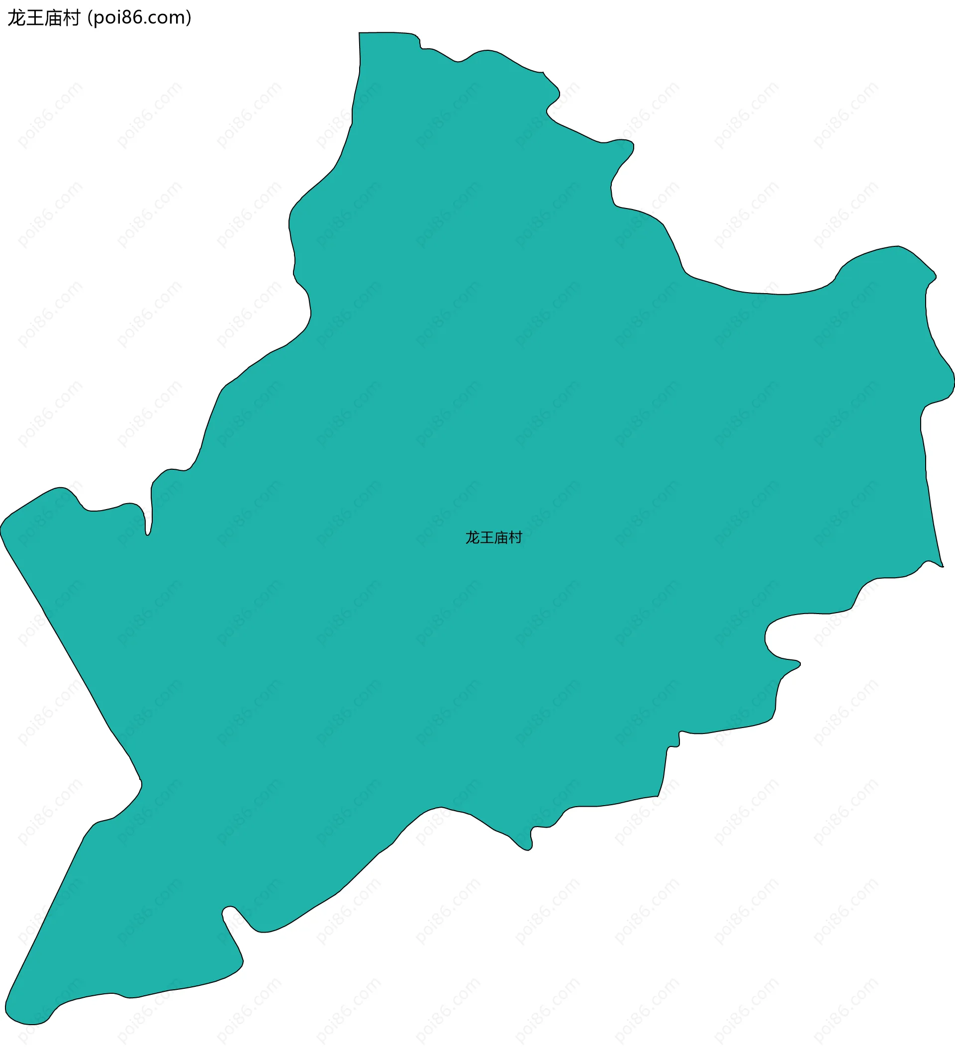 龙王庙村边界地图