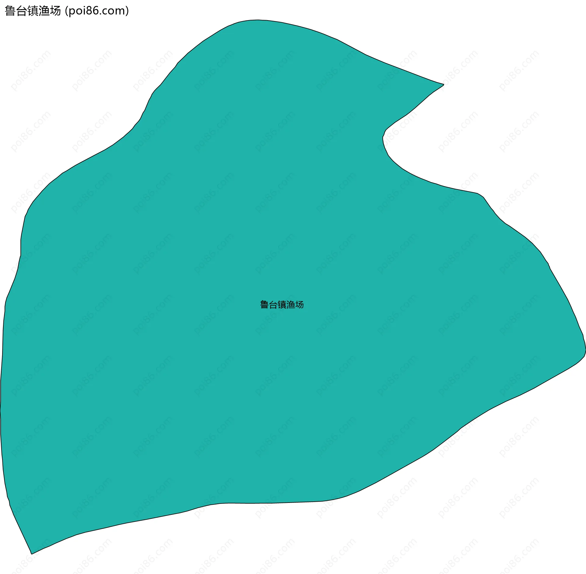 鲁台镇渔场边界地图