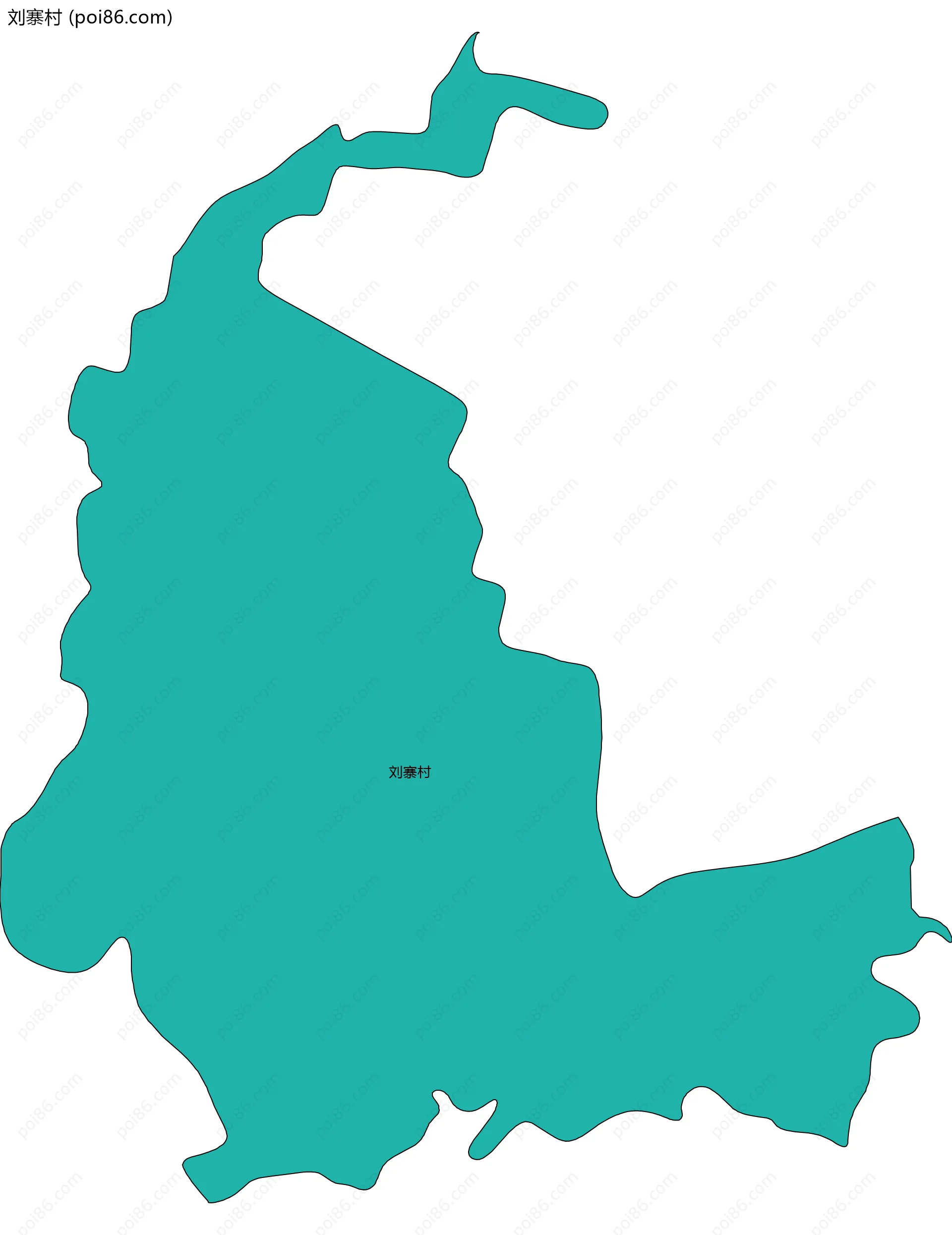 刘寨村边界地图
