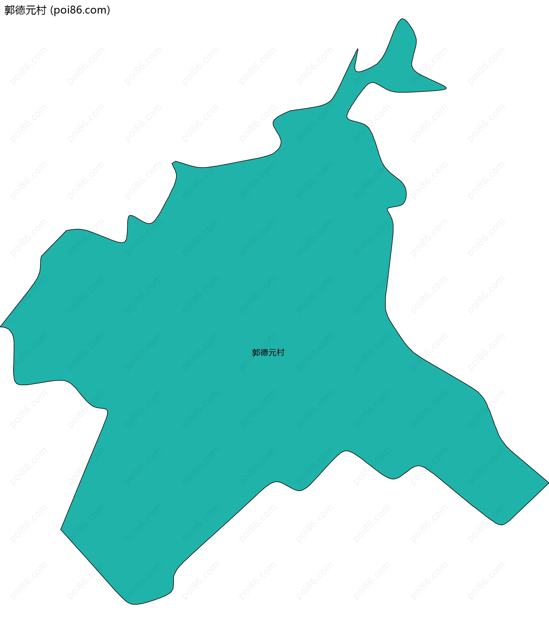 郭德元村边界地图