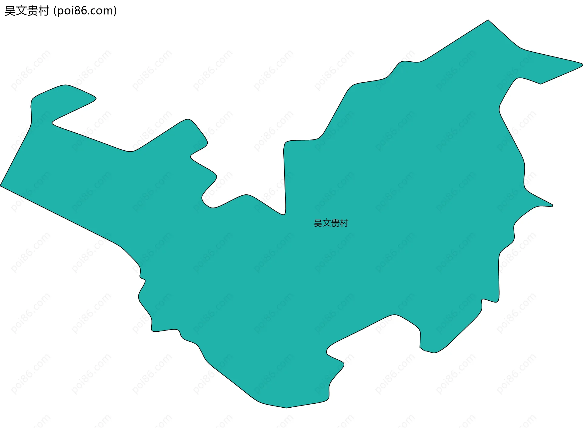 吴文贵村边界地图