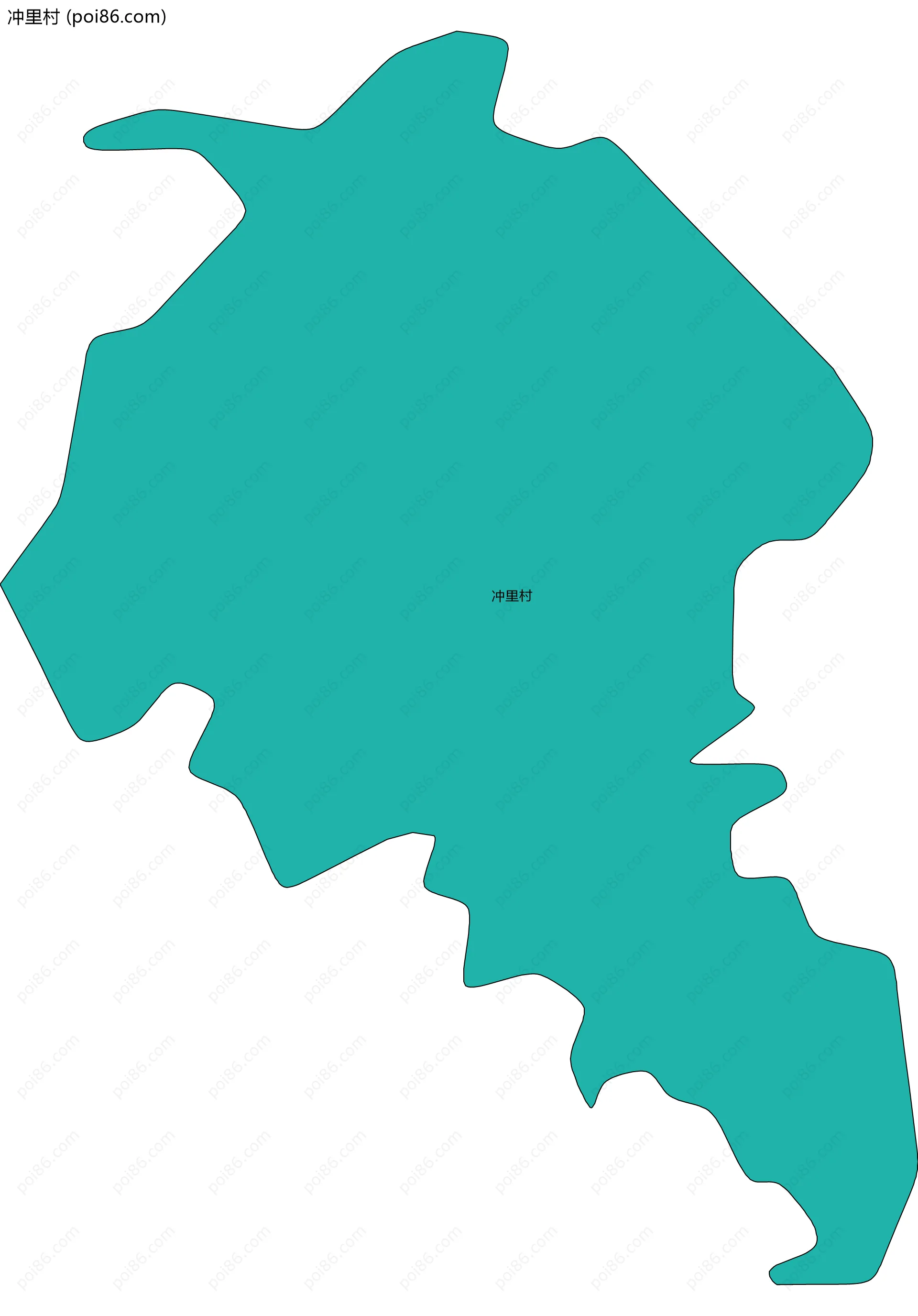 冲里村边界地图