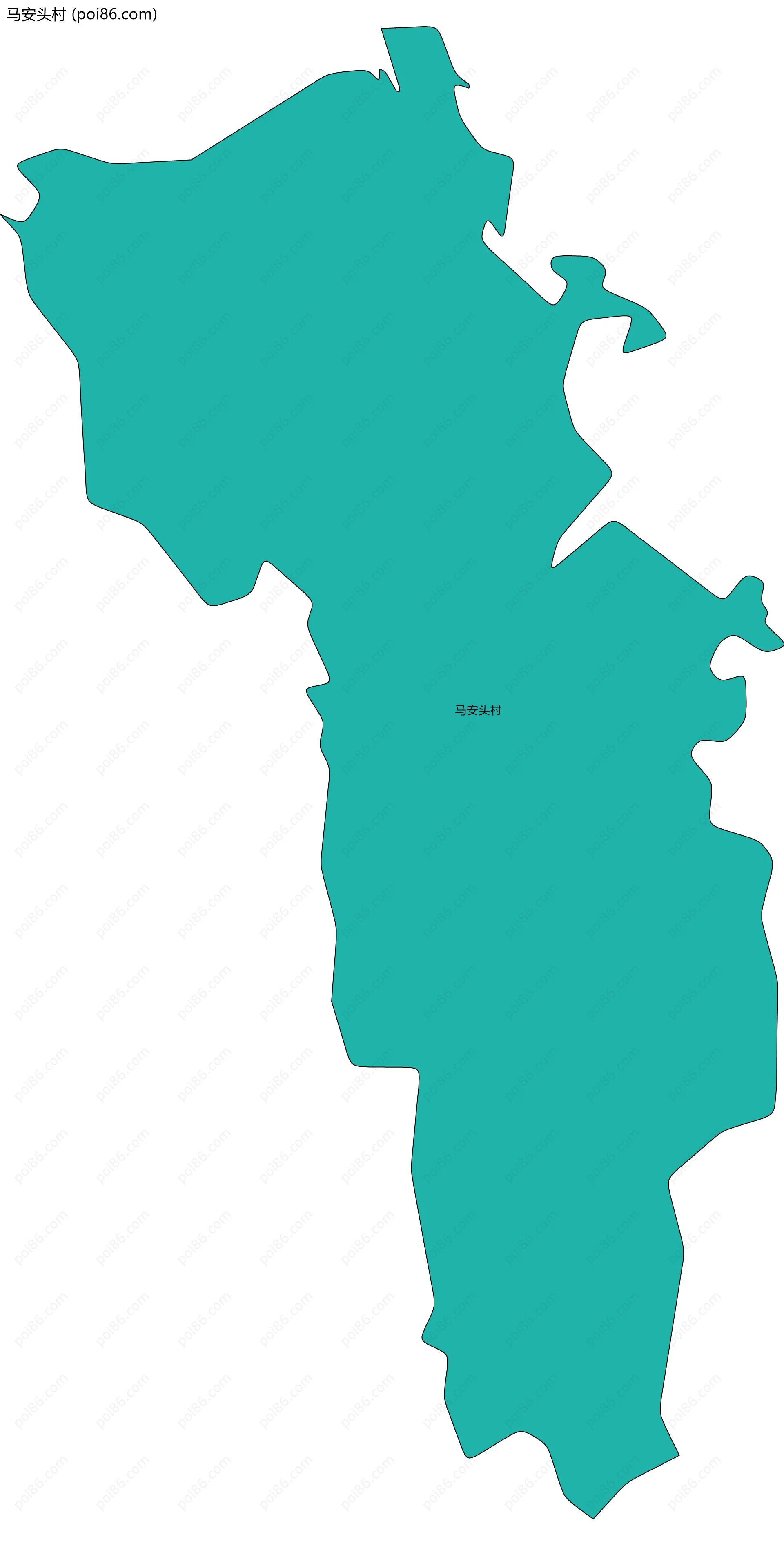 马安头村边界地图