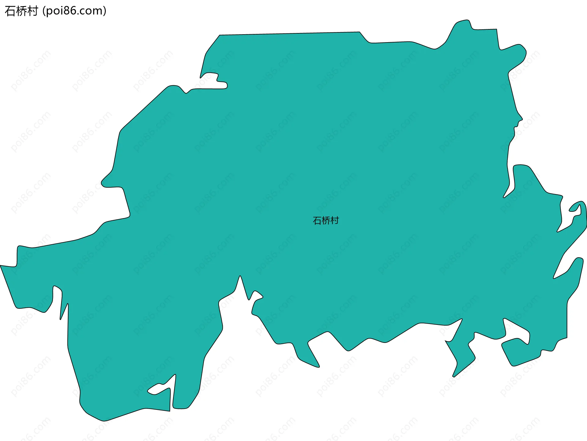 石桥村边界地图