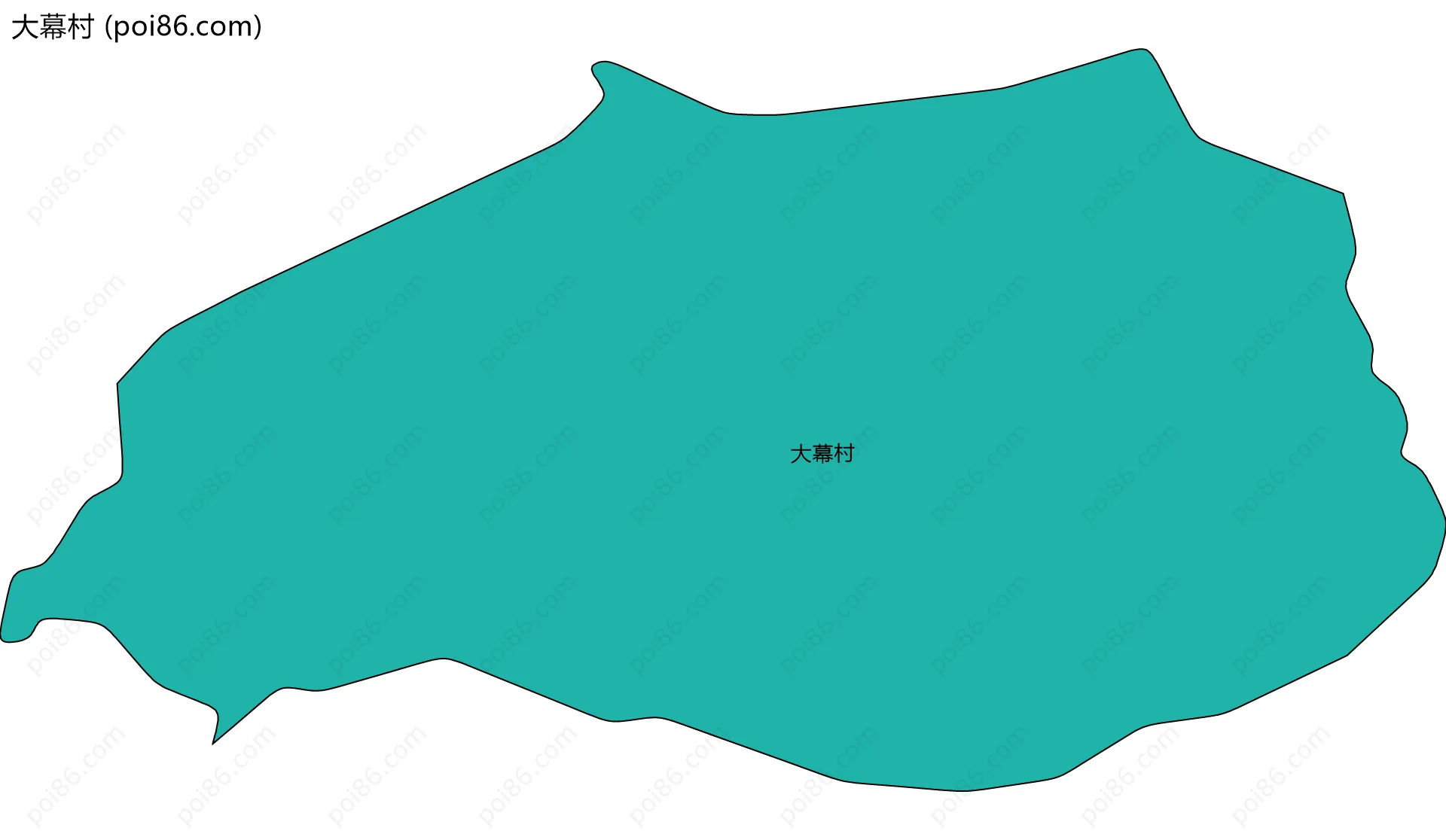 大幕村边界地图