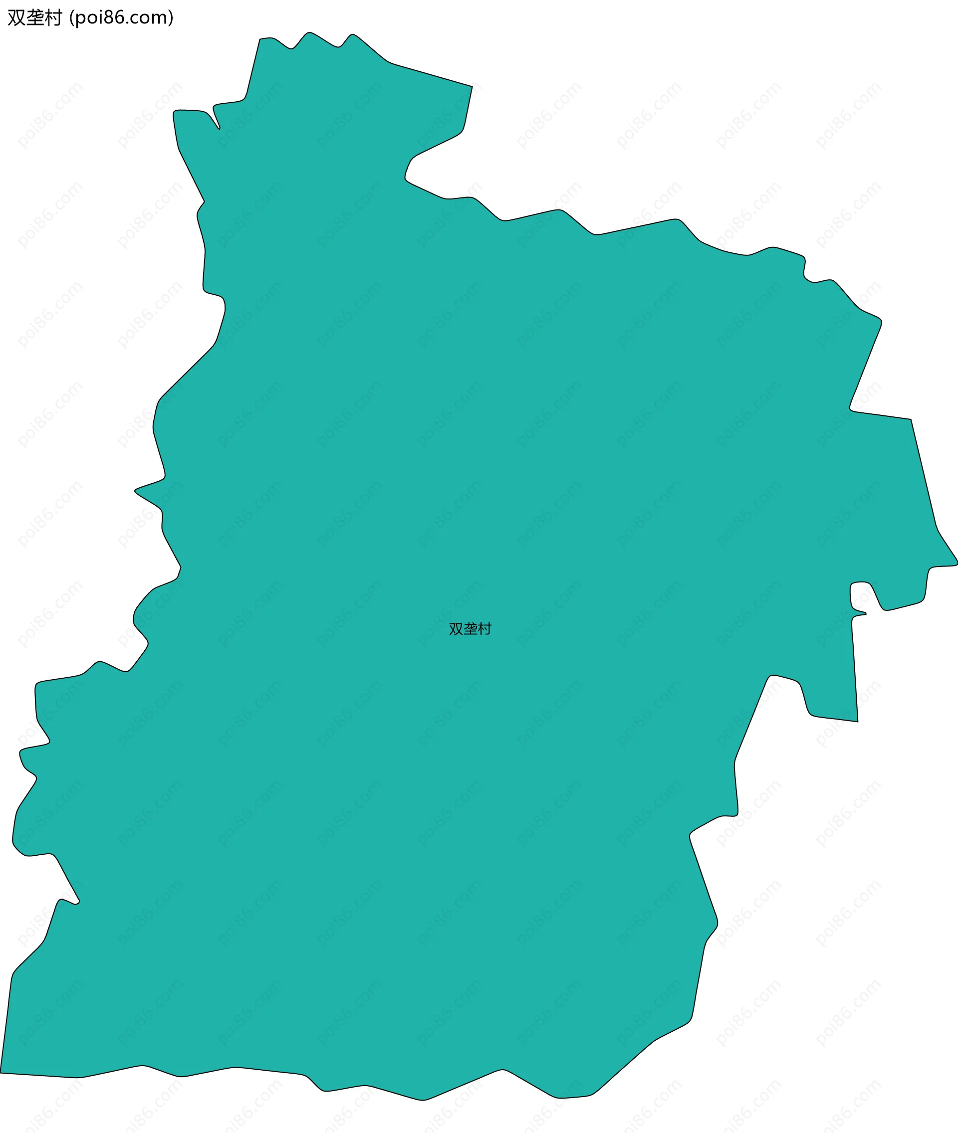 双垄村边界地图