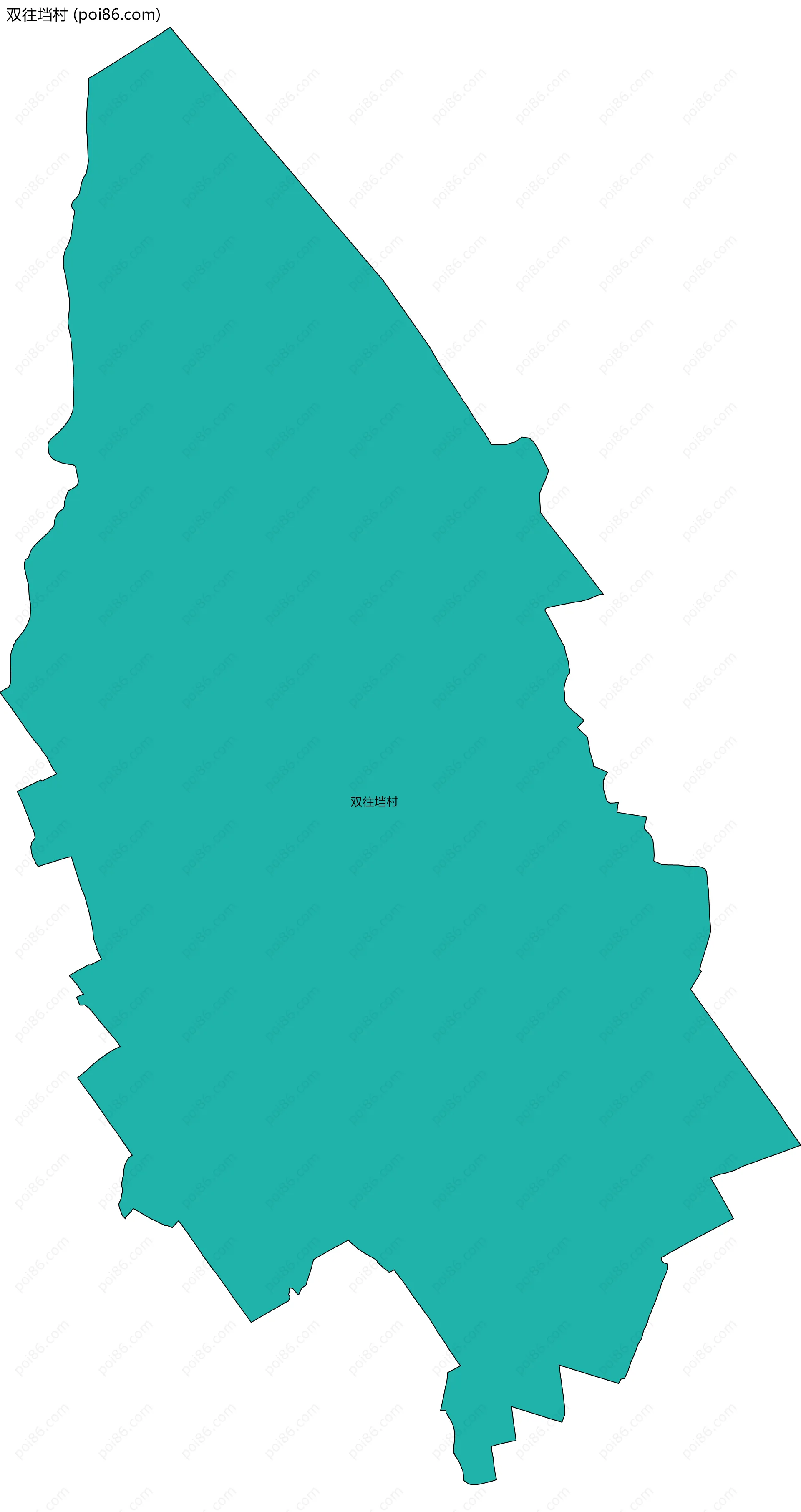 双往垱村边界地图