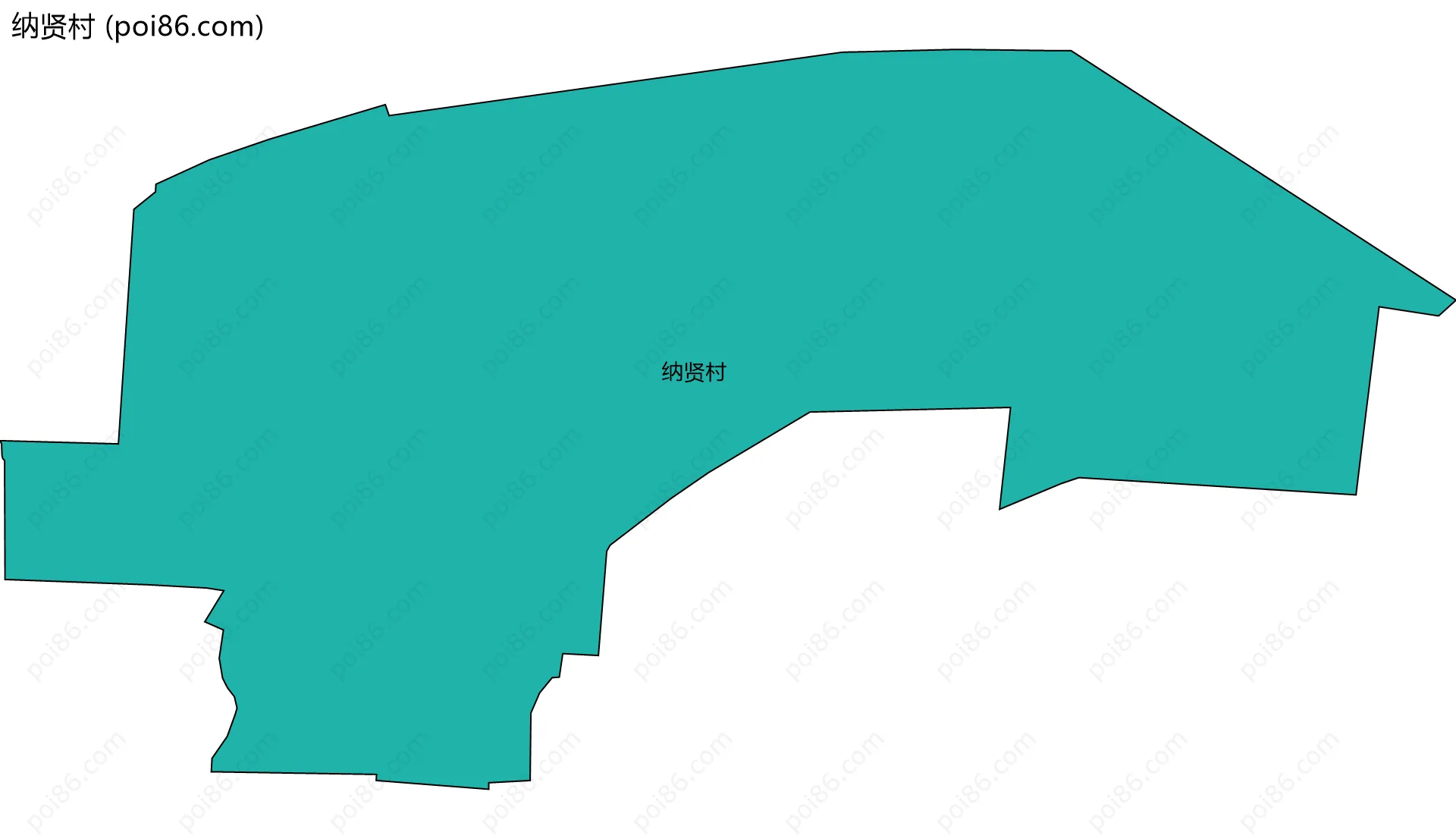 纳贤村边界地图