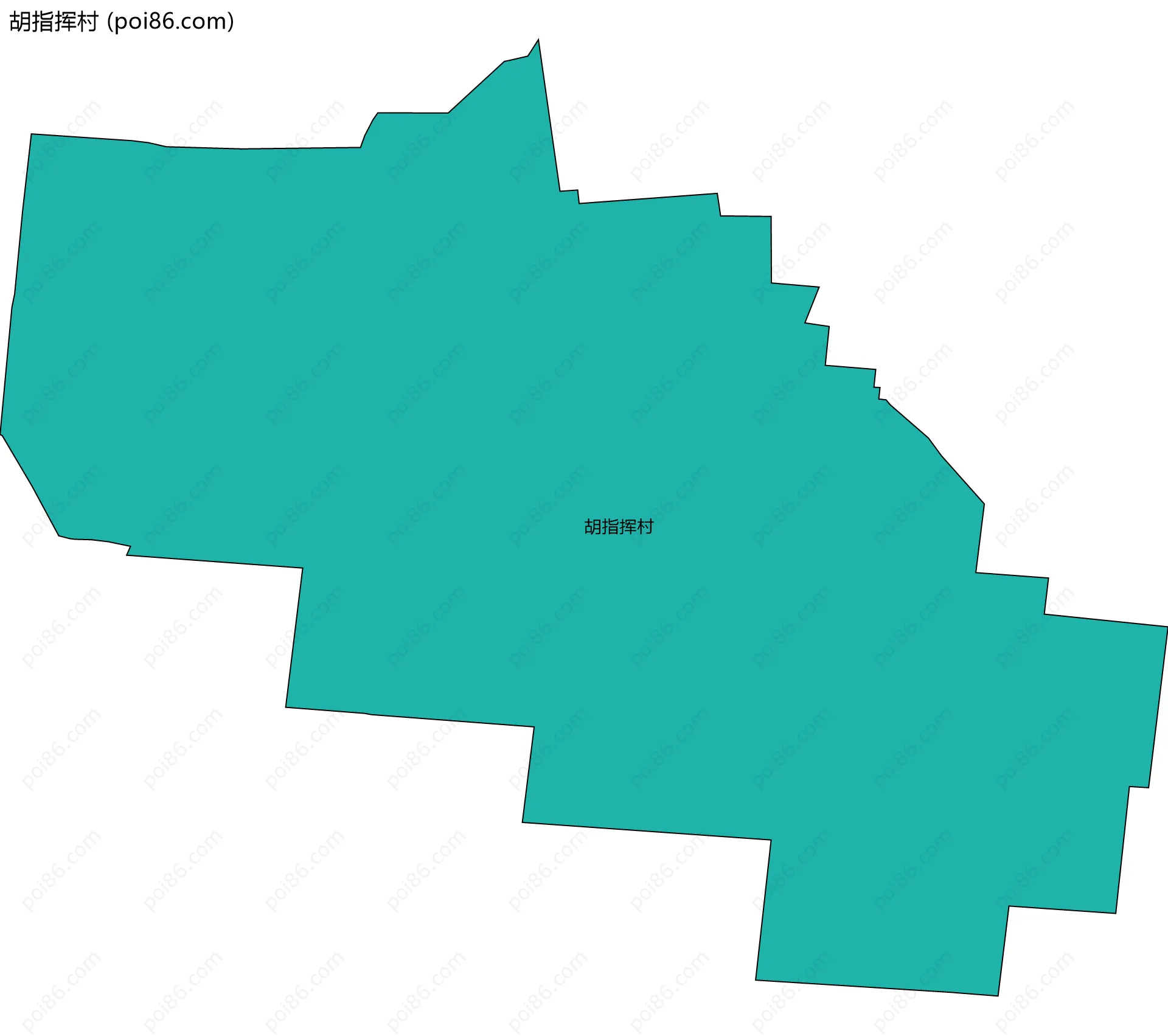胡指挥村边界地图