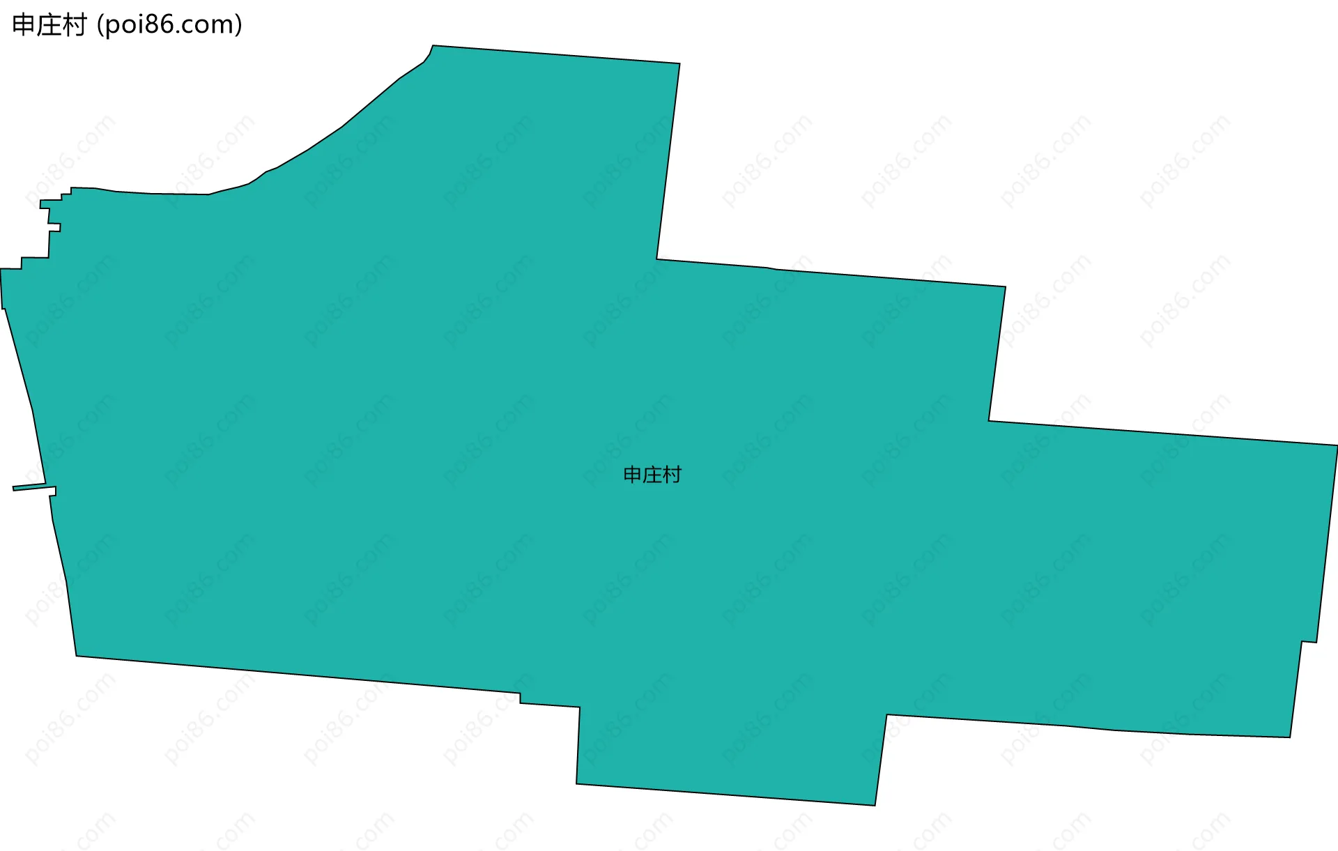 申庄村边界地图