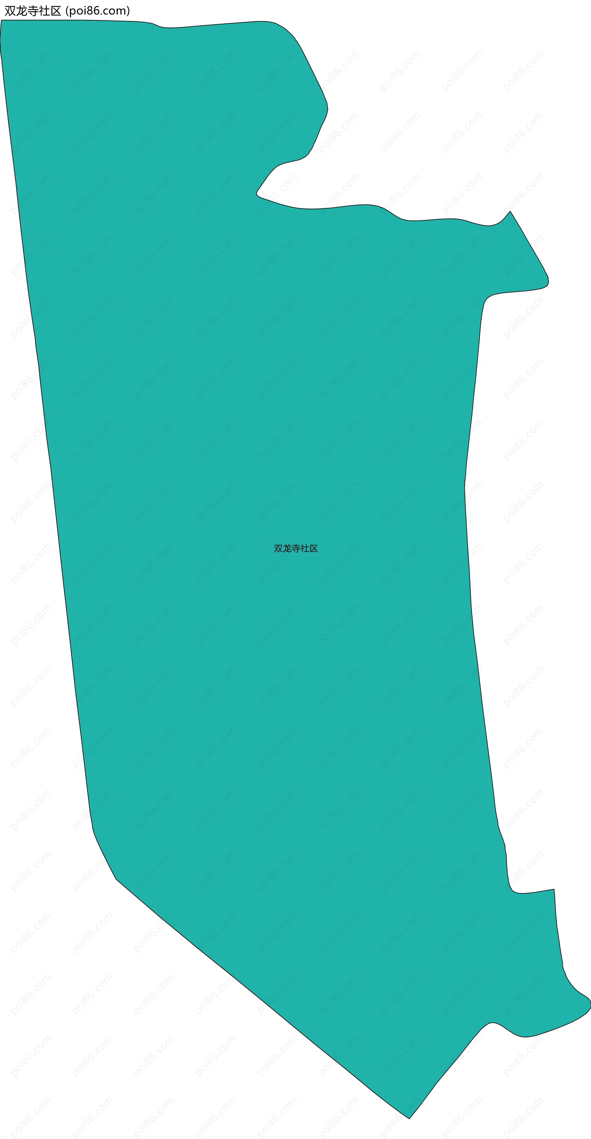 双龙寺社区边界地图