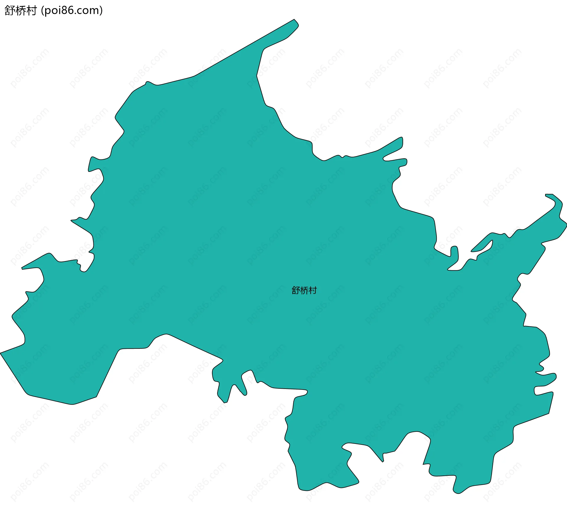 舒桥村边界地图
