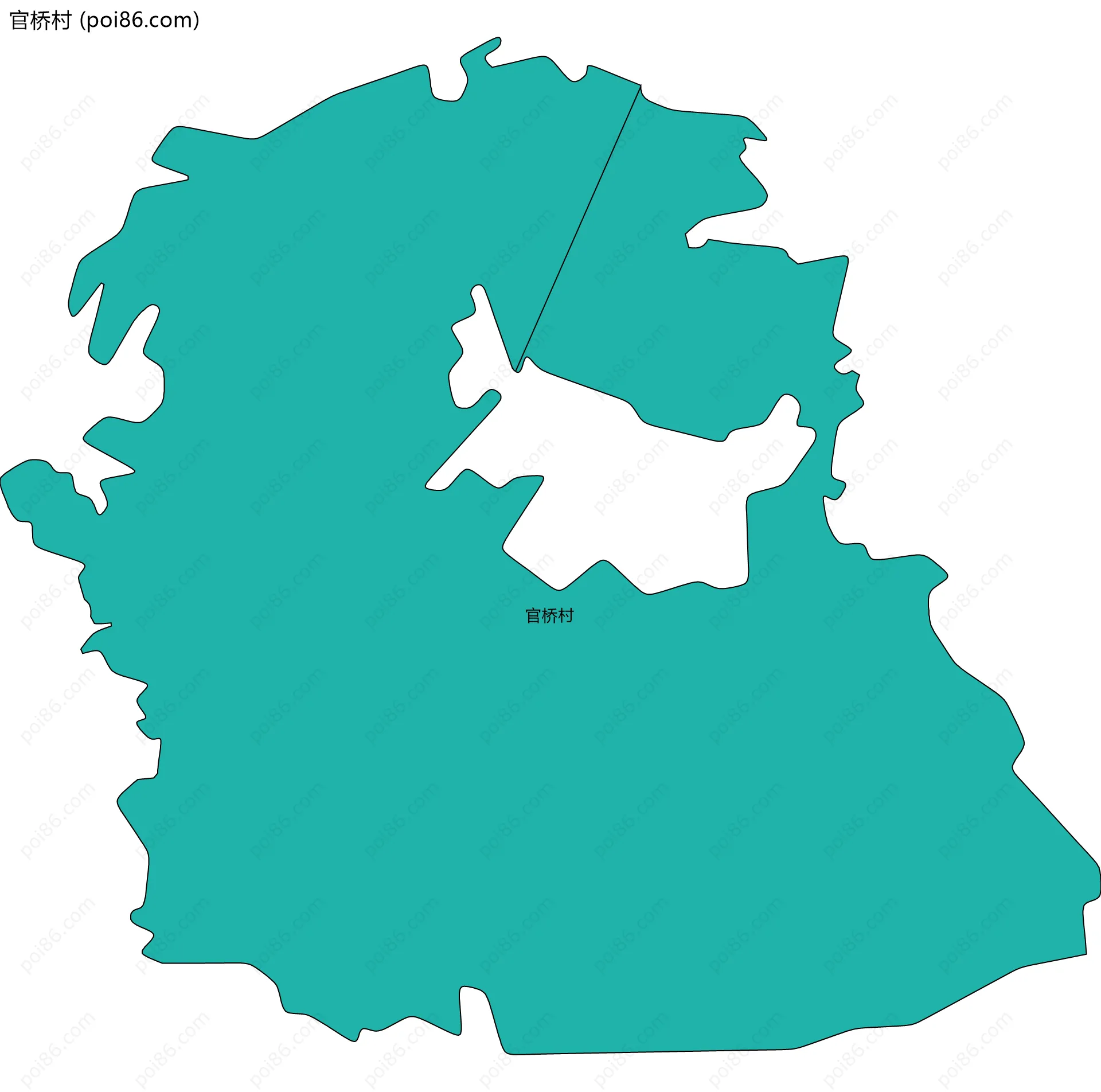 官桥村边界地图