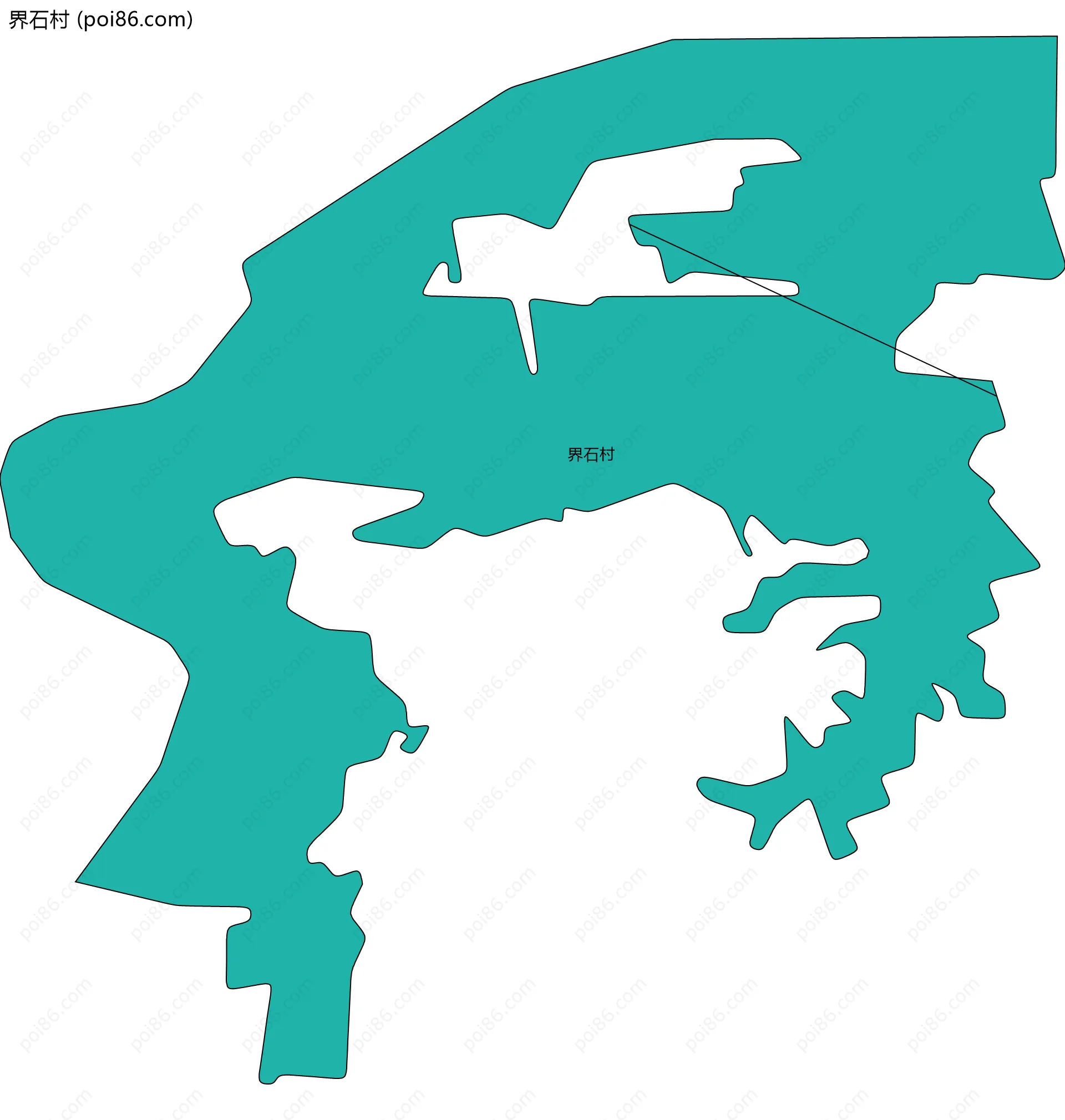 界石村边界地图
