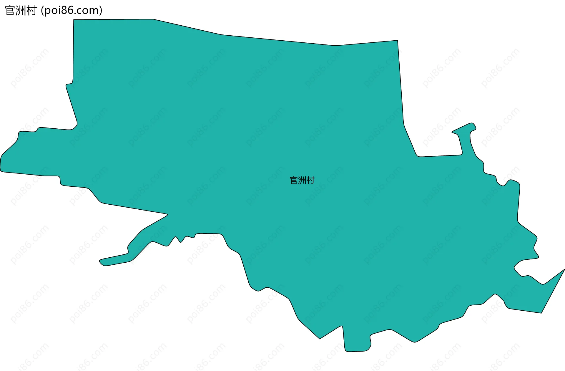 官洲村边界地图