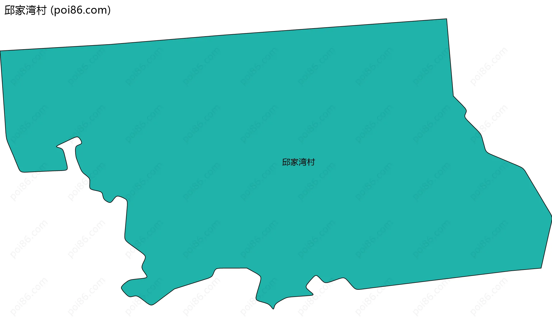 邱家湾村边界地图