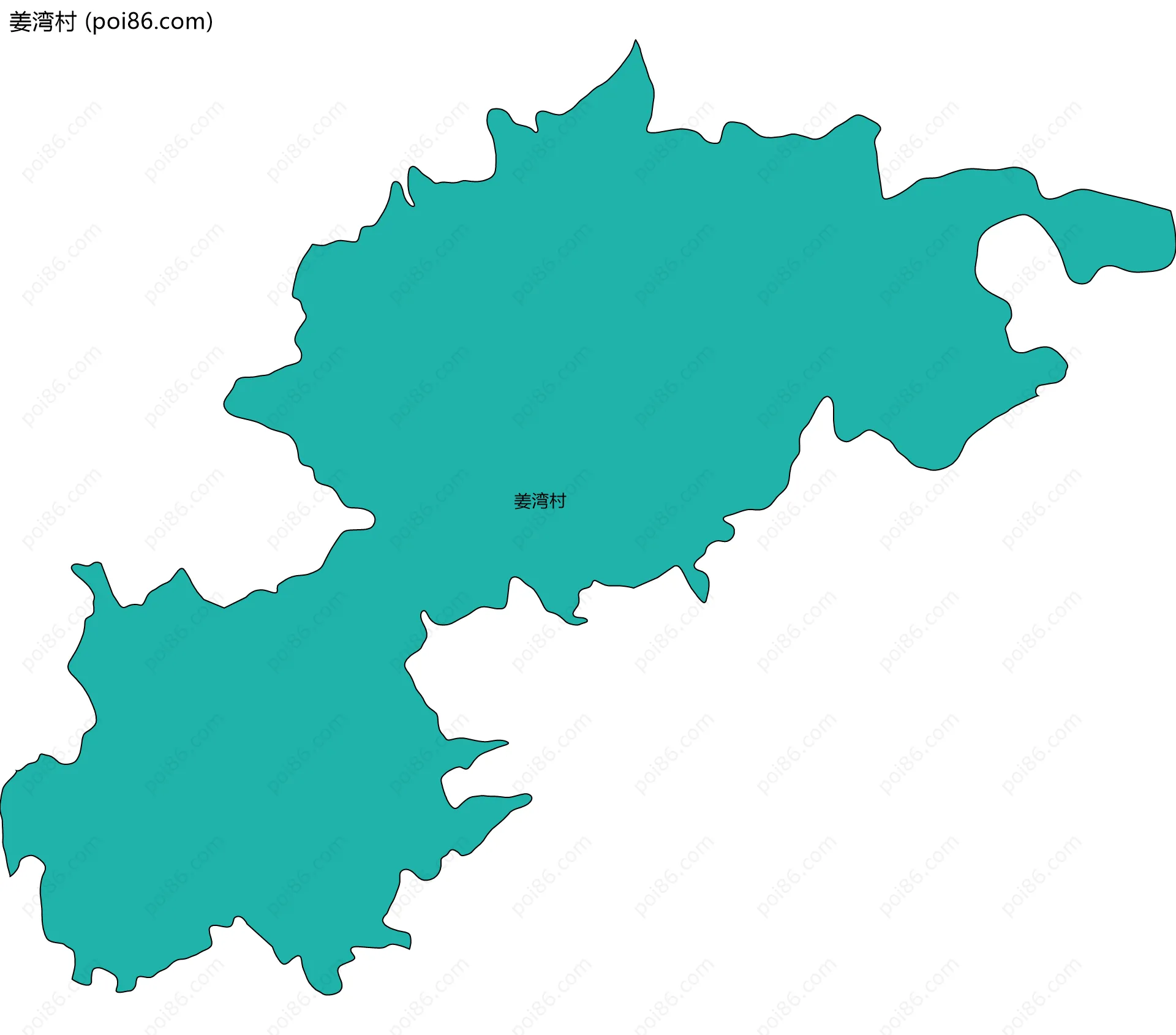 姜湾村边界地图