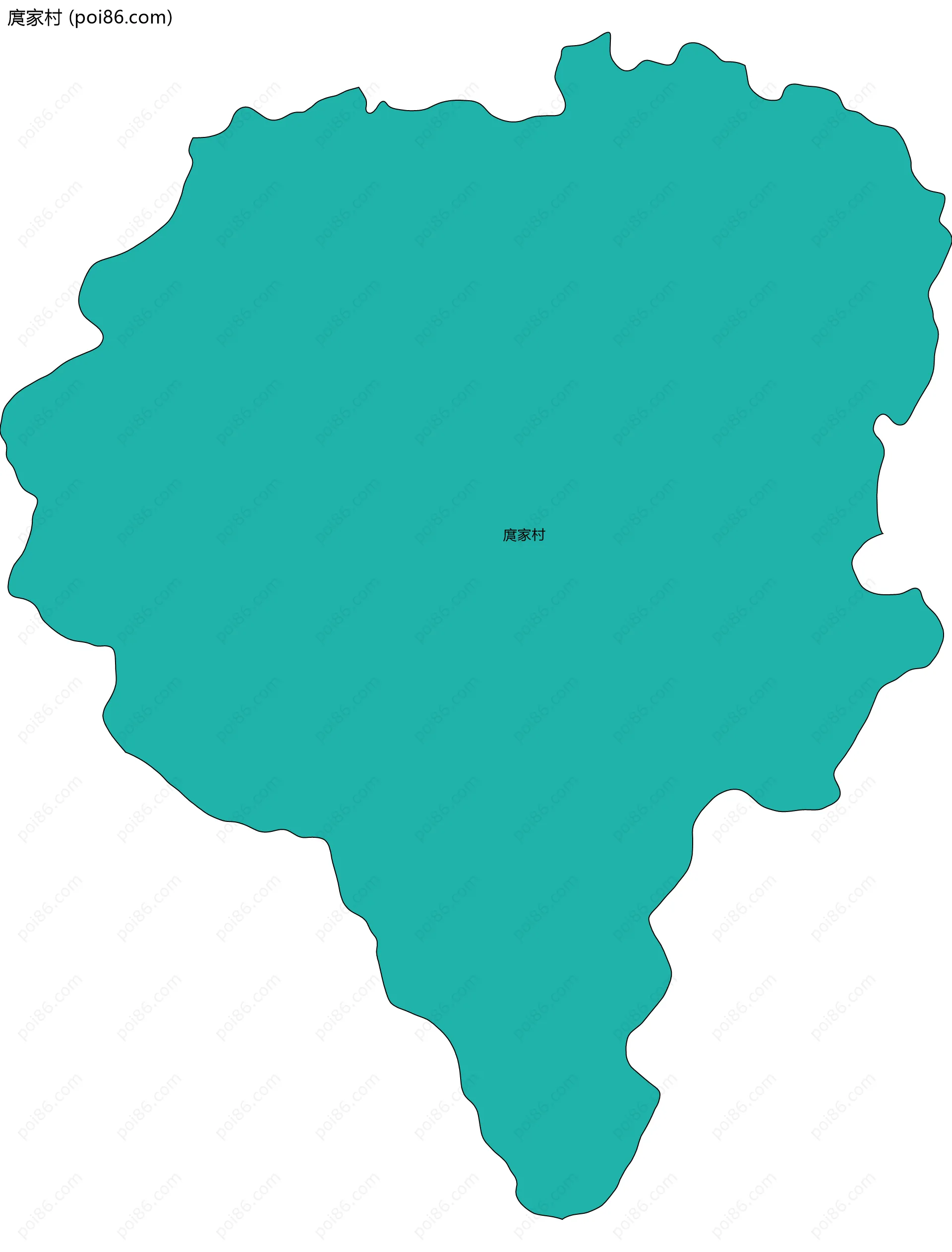 庹家村边界地图