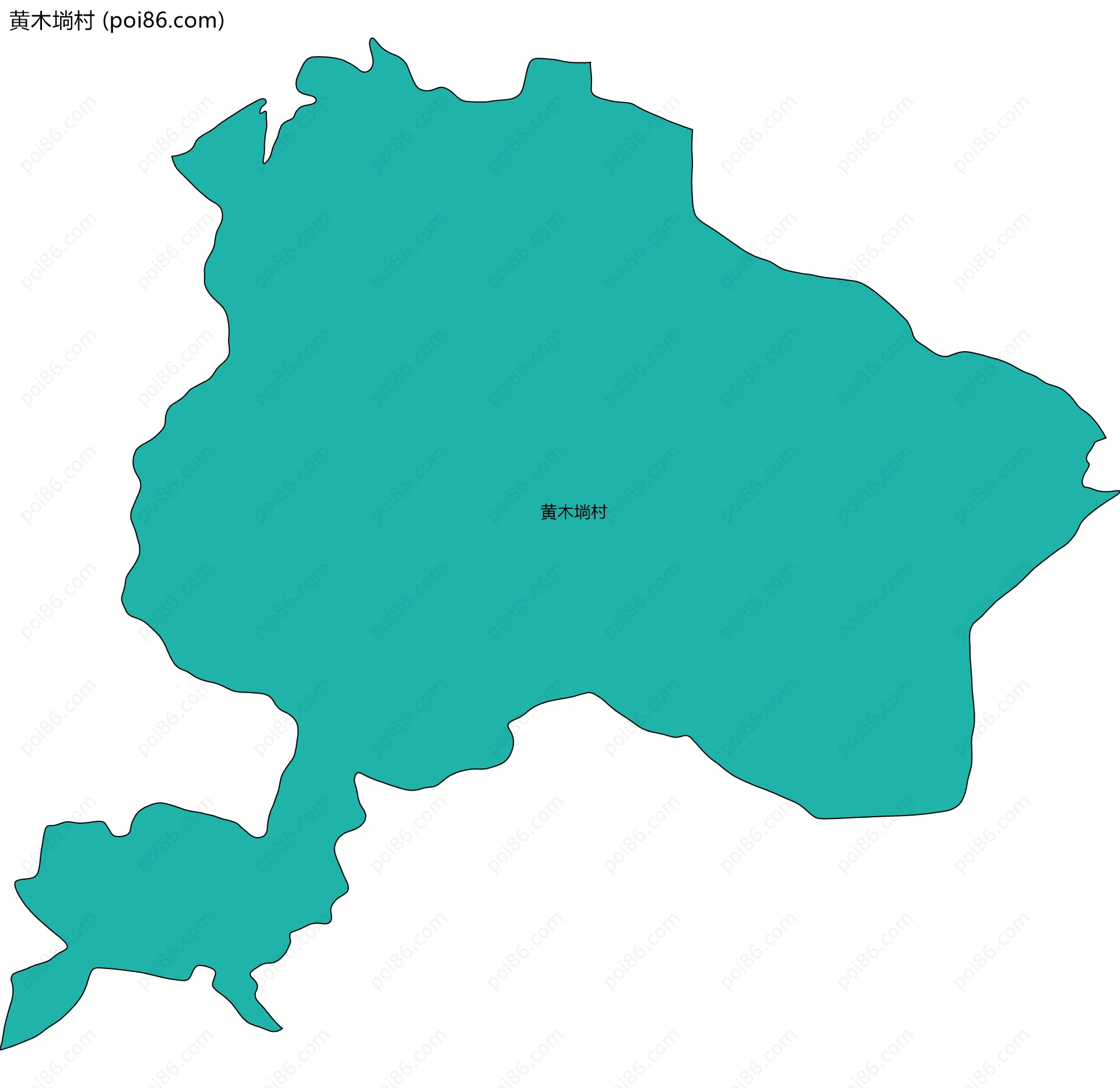 黄木埫村边界地图