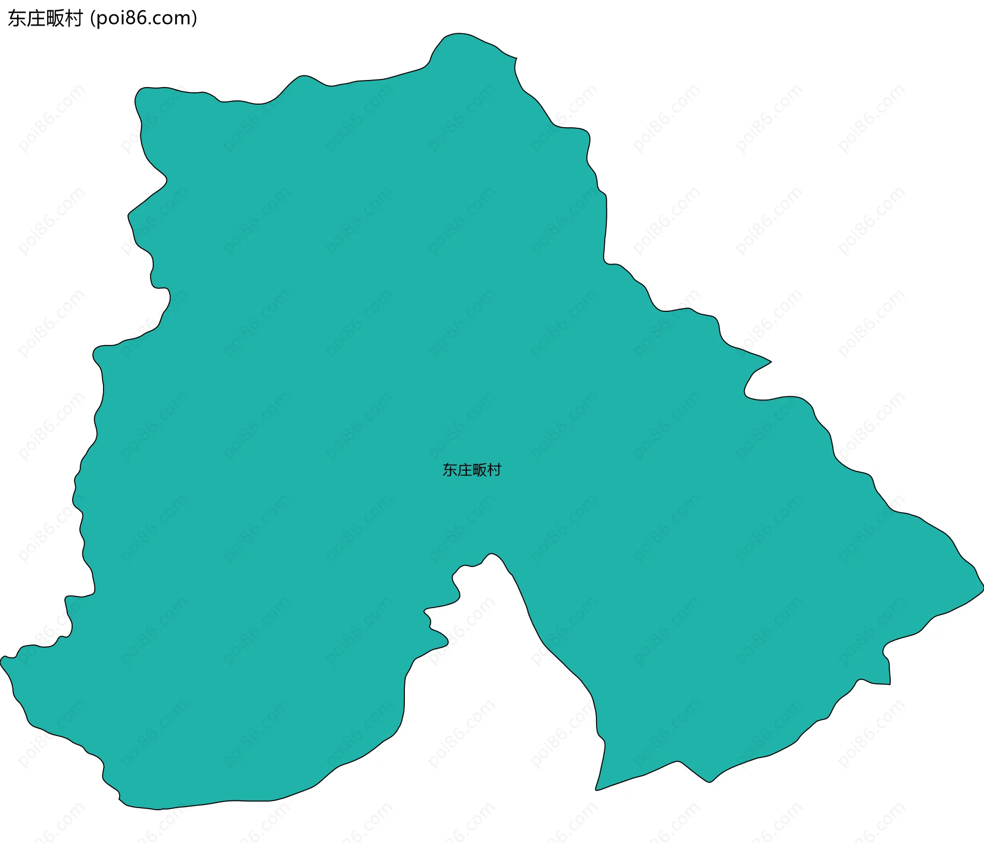 东庄畈村边界地图