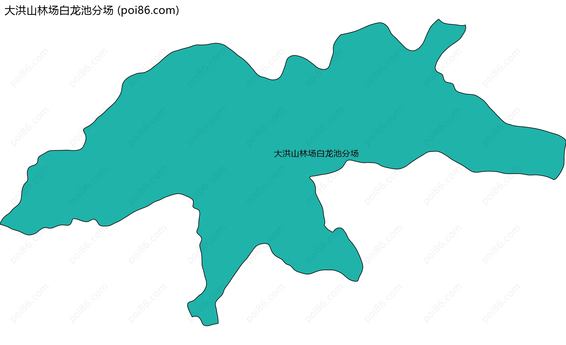 大洪山林场白龙池分场边界地图