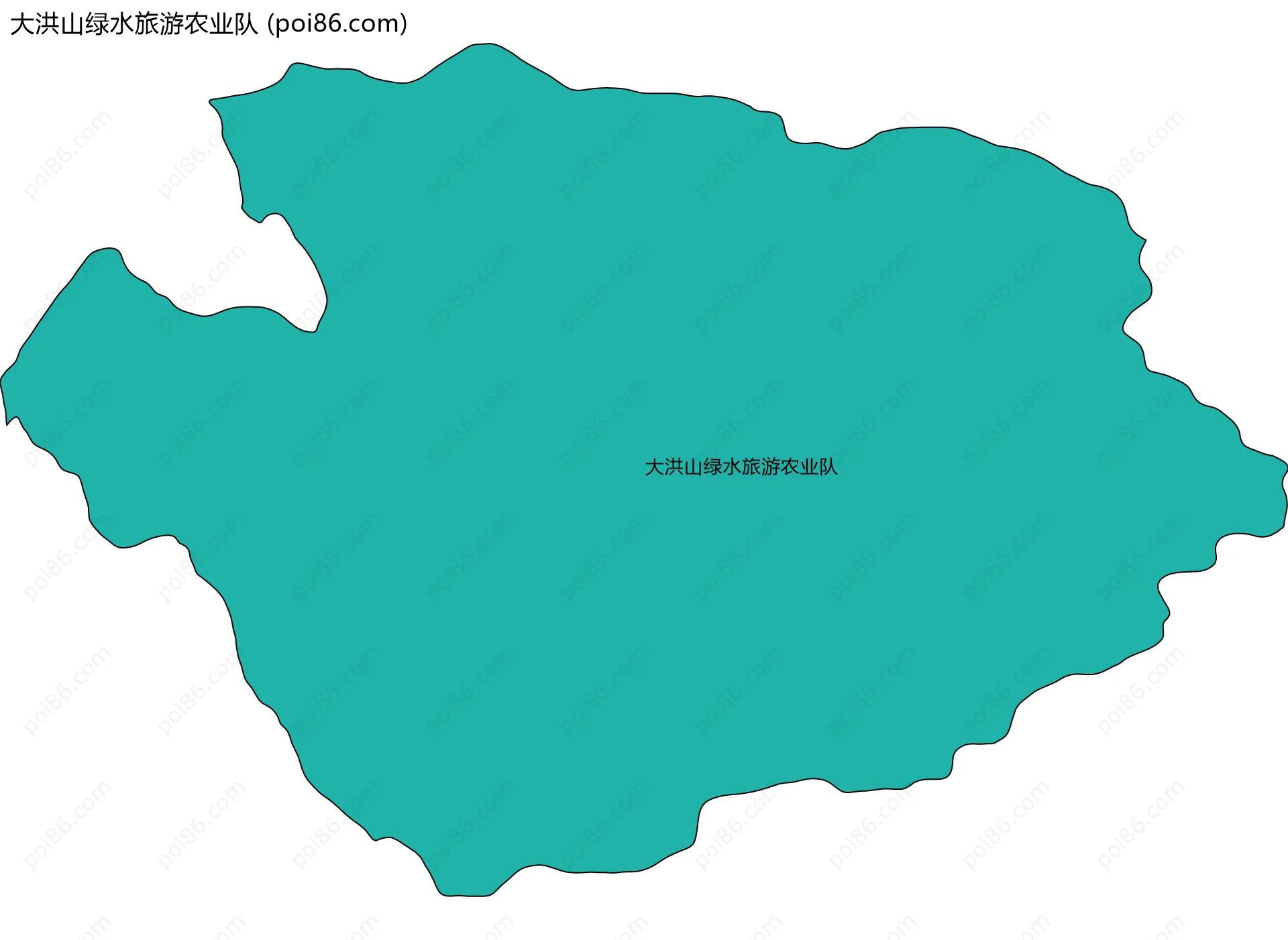 大洪山绿水旅游农业队边界地图