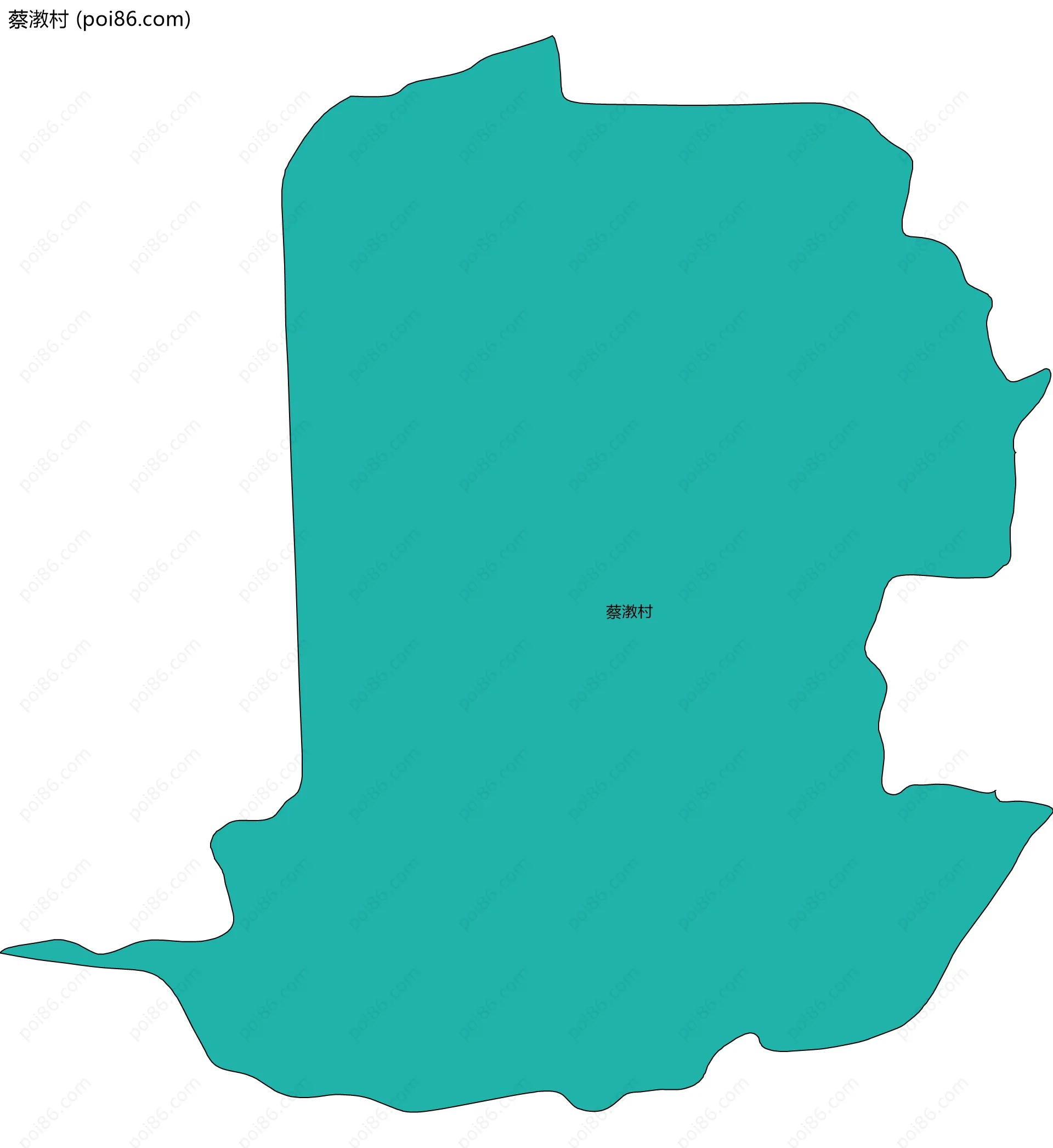 蔡漖村边界地图