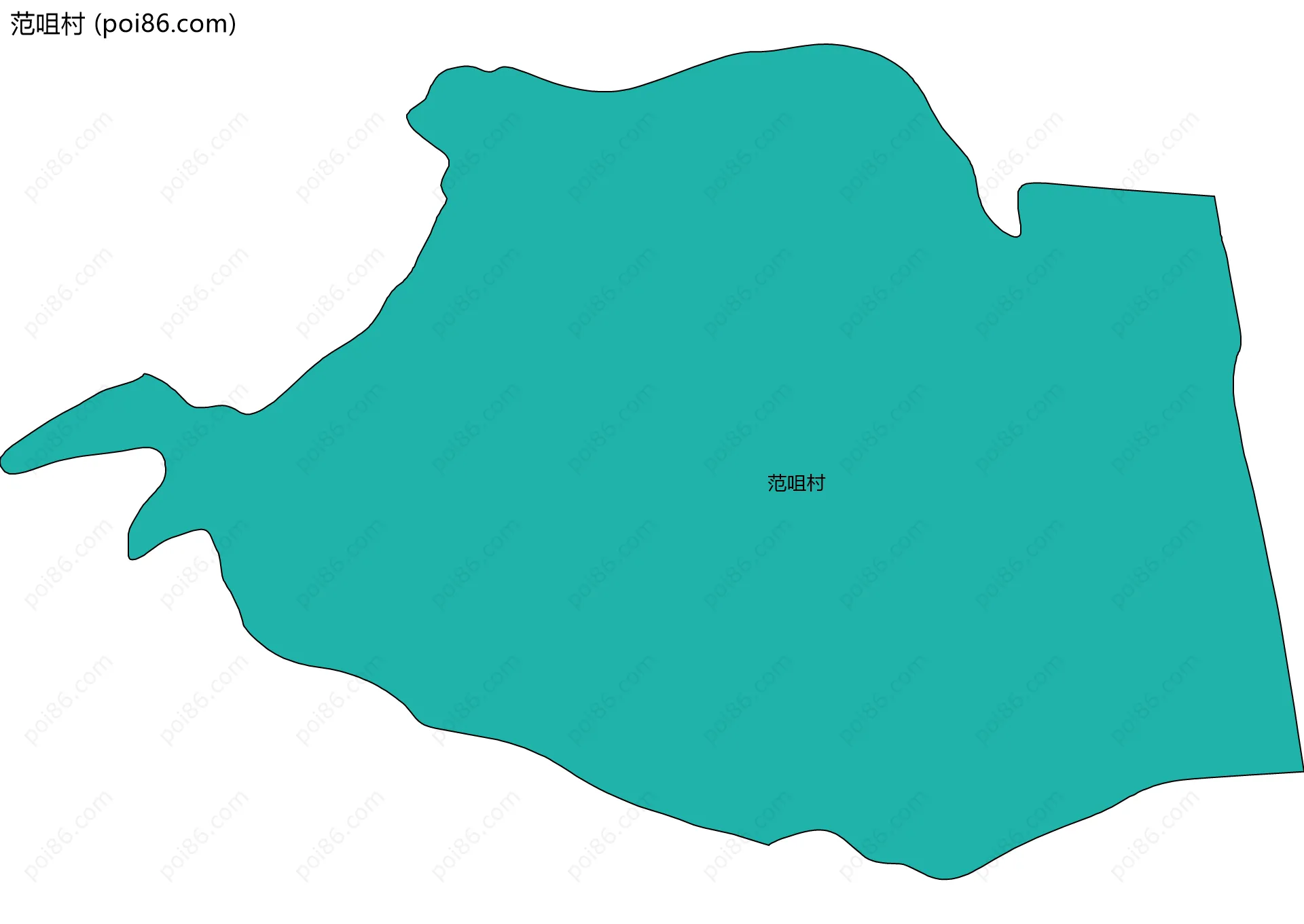 范咀村边界地图