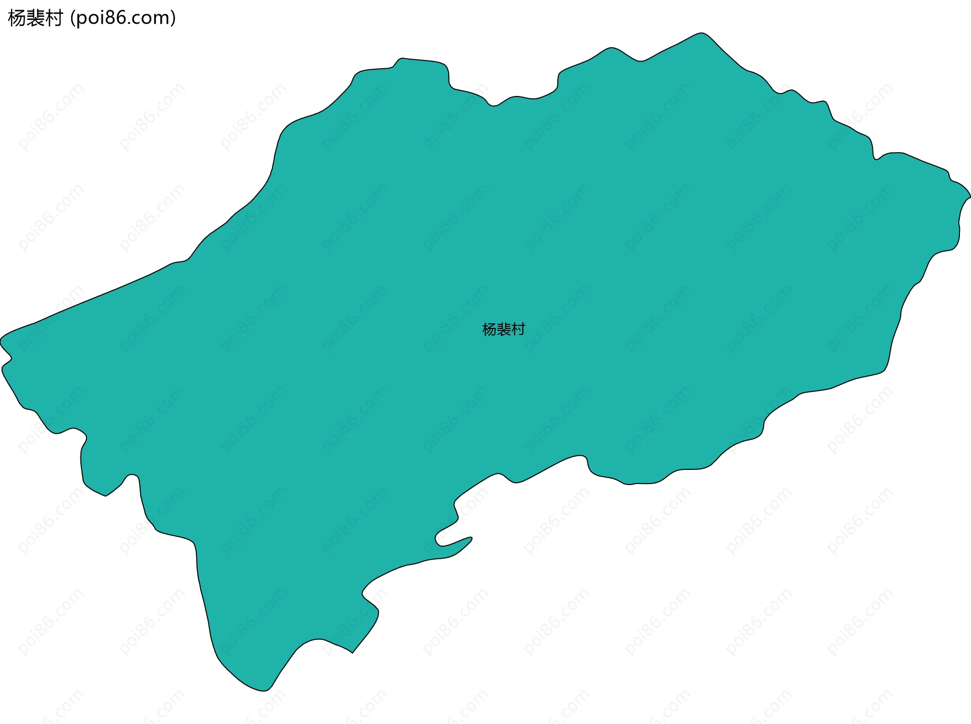 杨裴村边界地图
