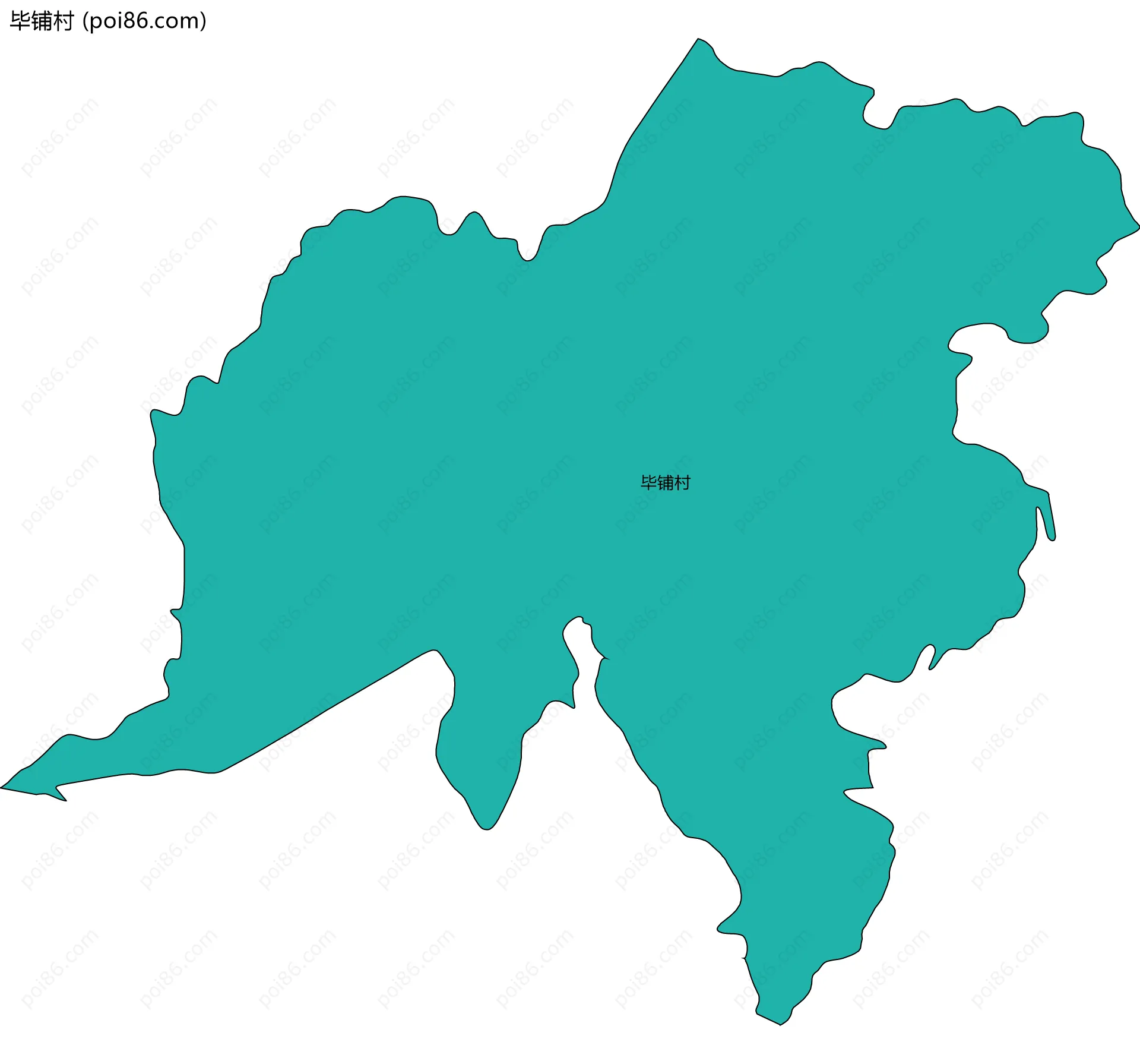 毕铺村边界地图