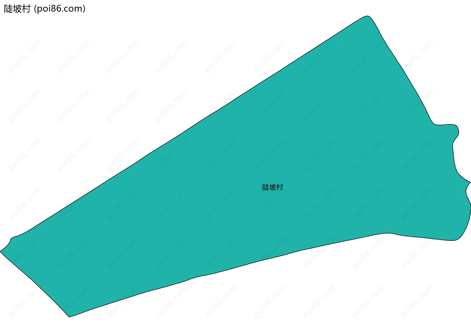 陡坡村边界地图