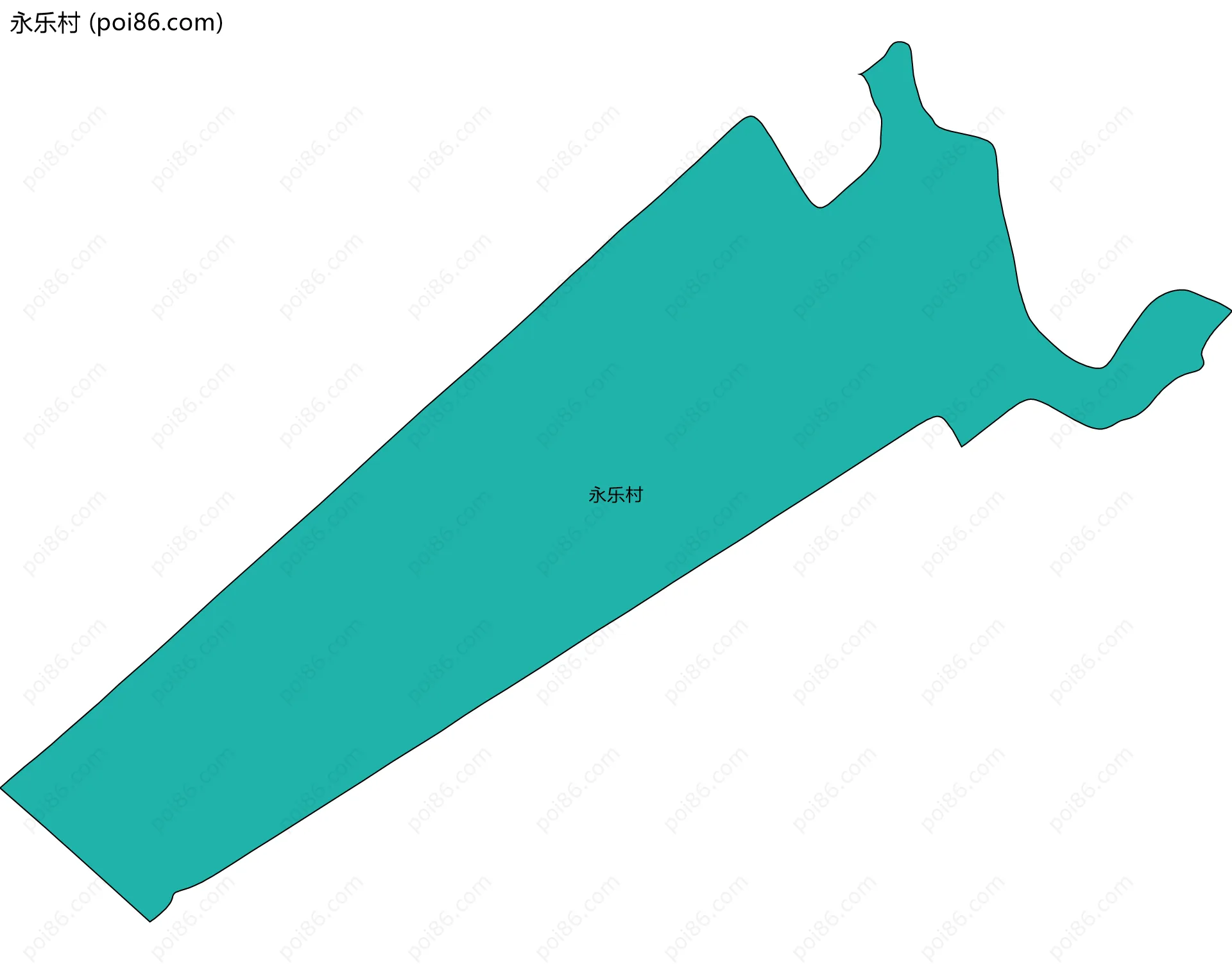 永乐村边界地图