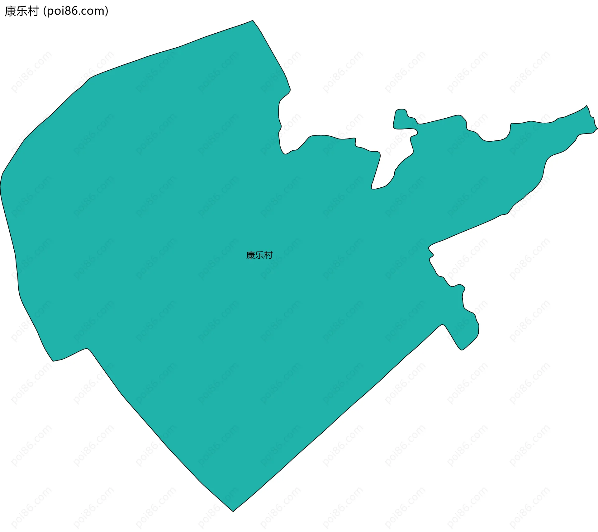康乐村边界地图